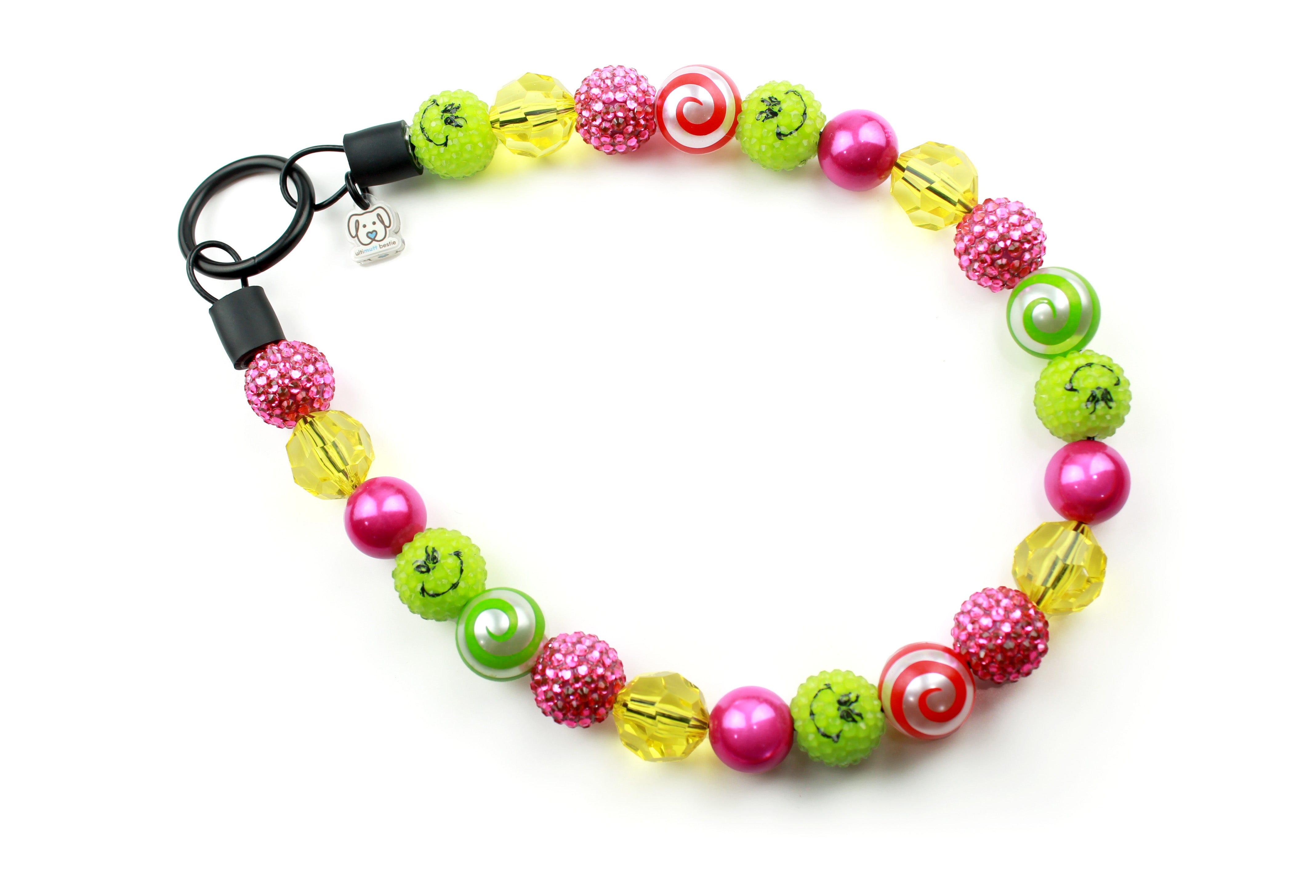 Whoville Sparkle Bead Dog Collar