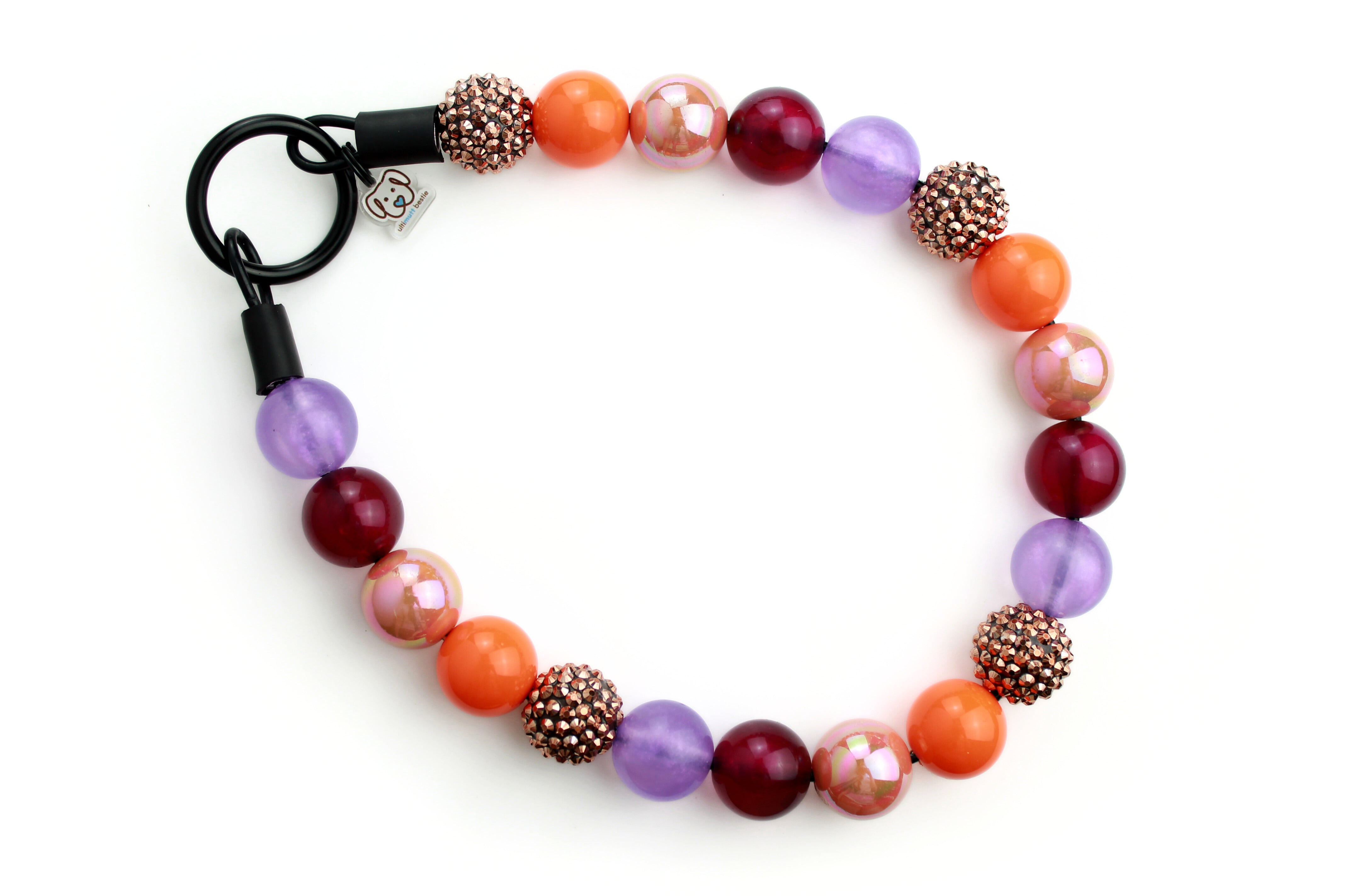 Autumn Sky Bead Dog Collar