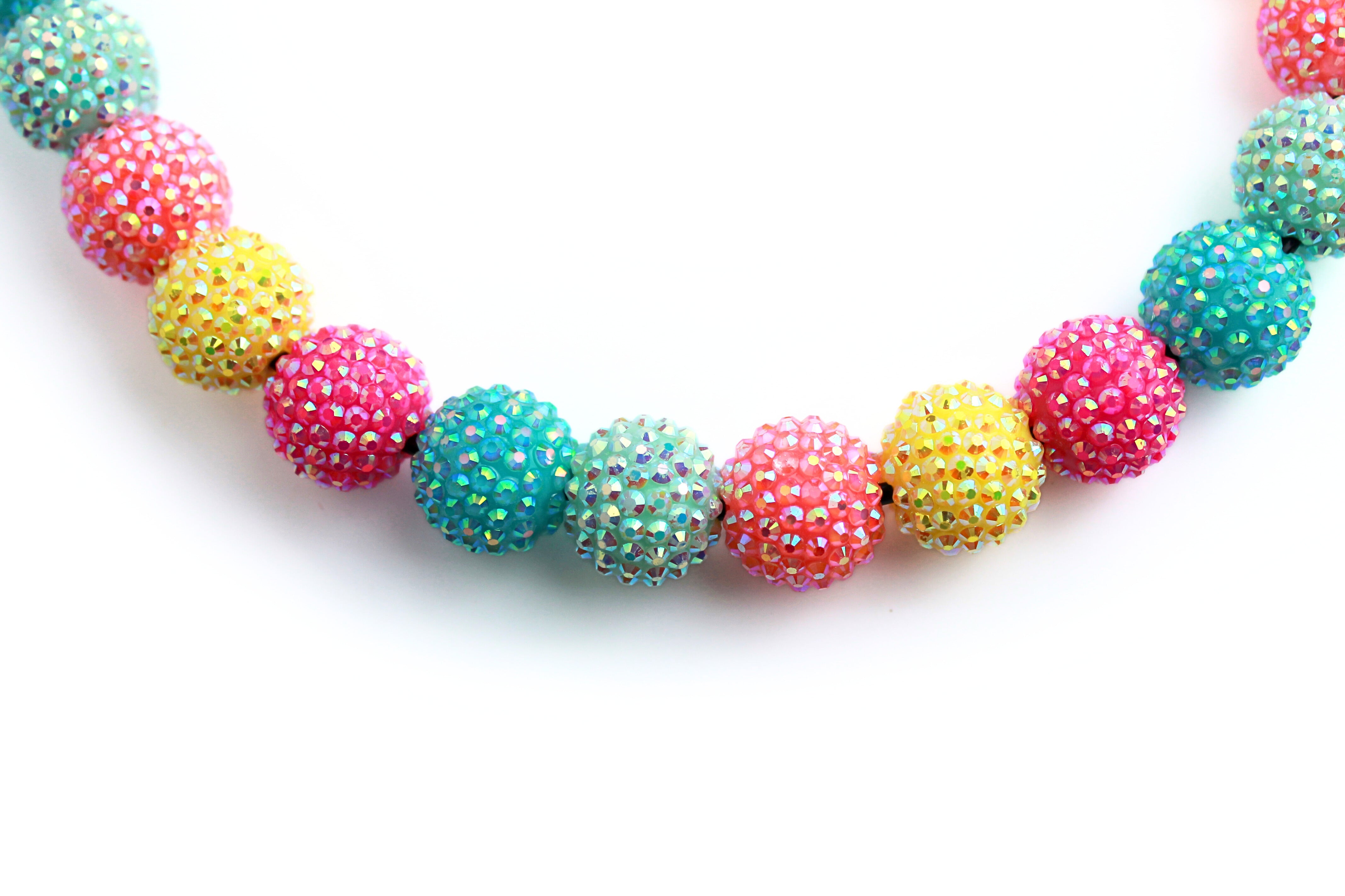 Candy Land Glam Bead Dog Collar