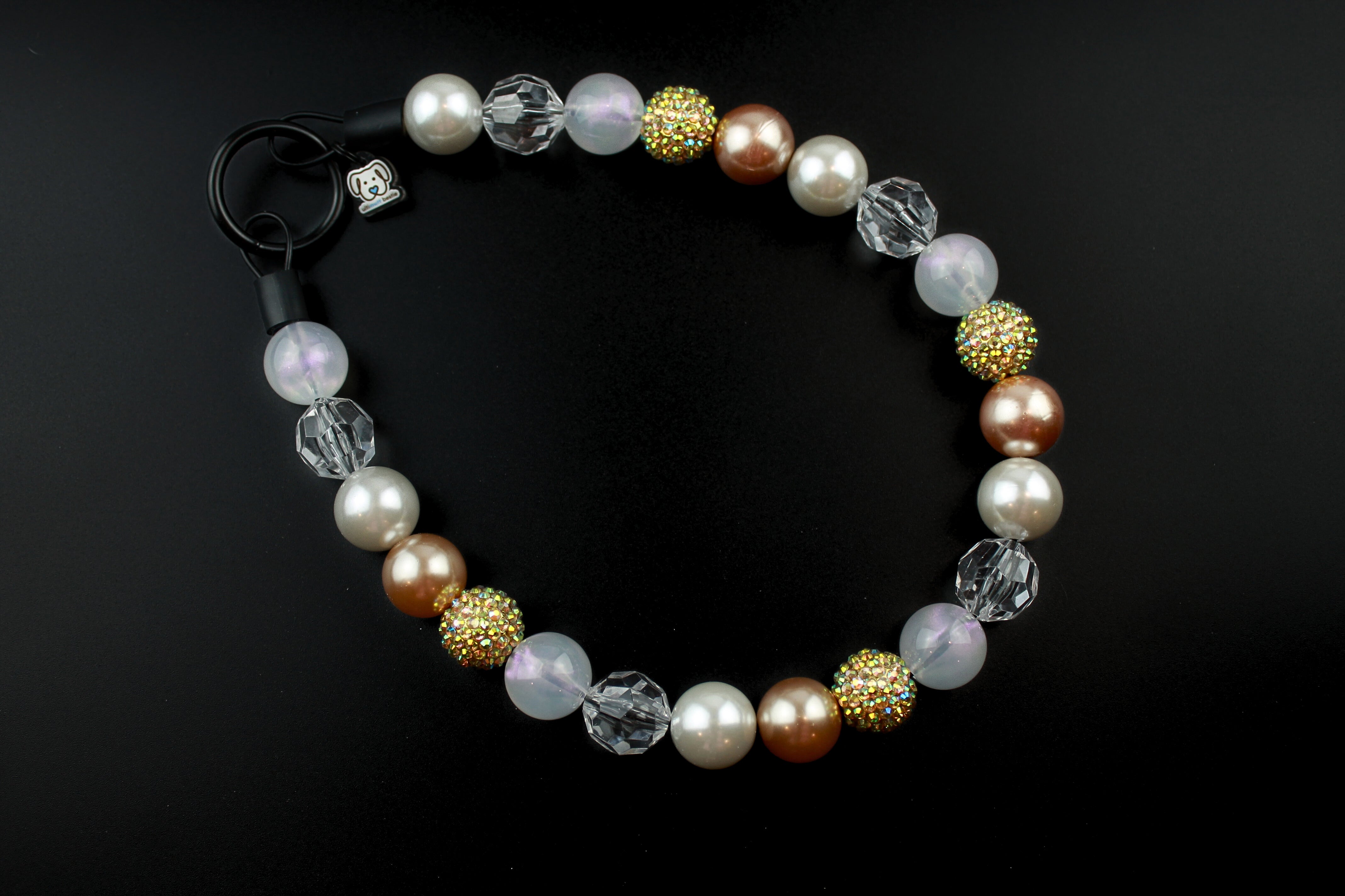 Champagne Toast Bead Dog Collar
