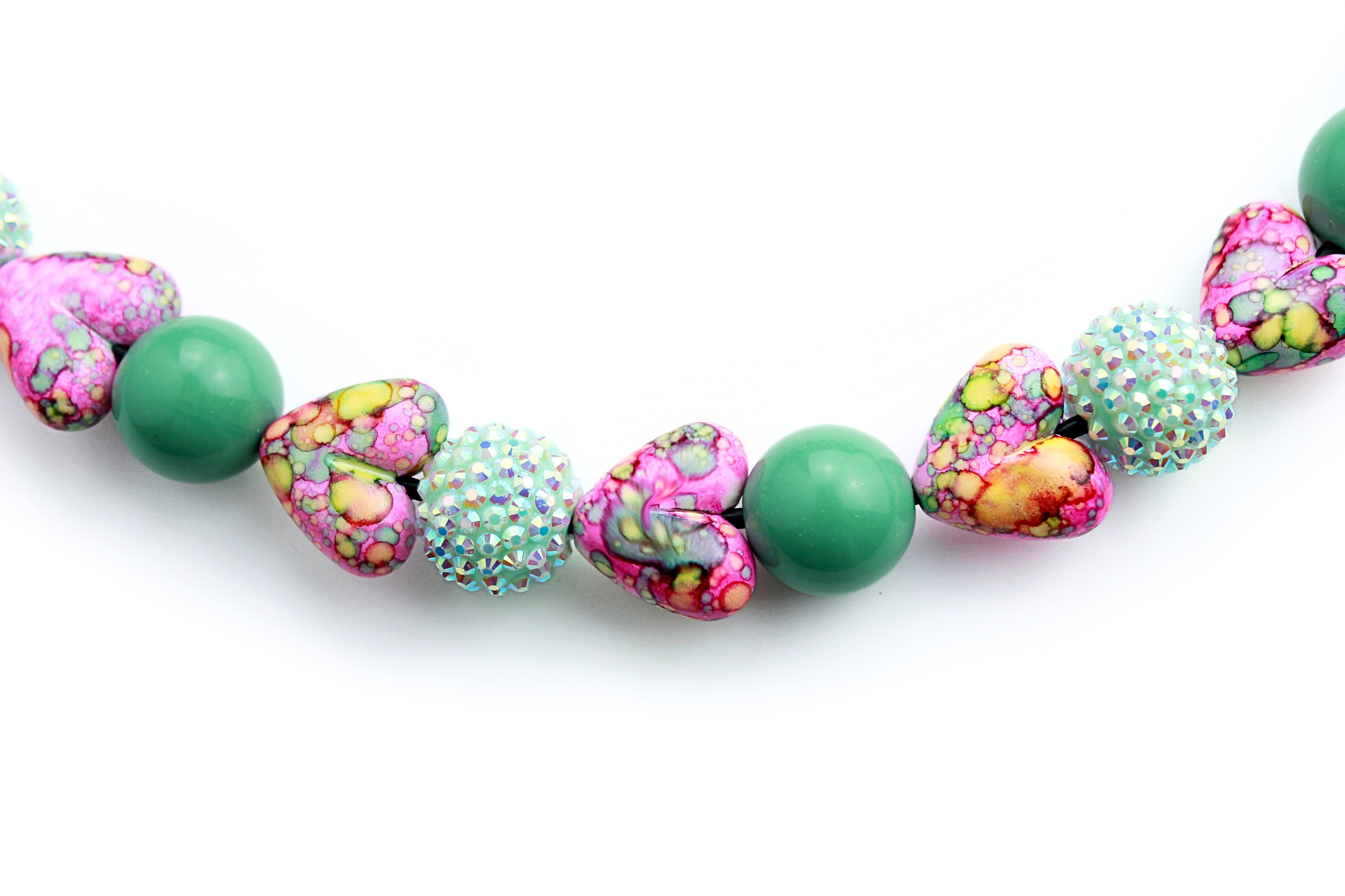 Groovy Love Bead Dog Collar