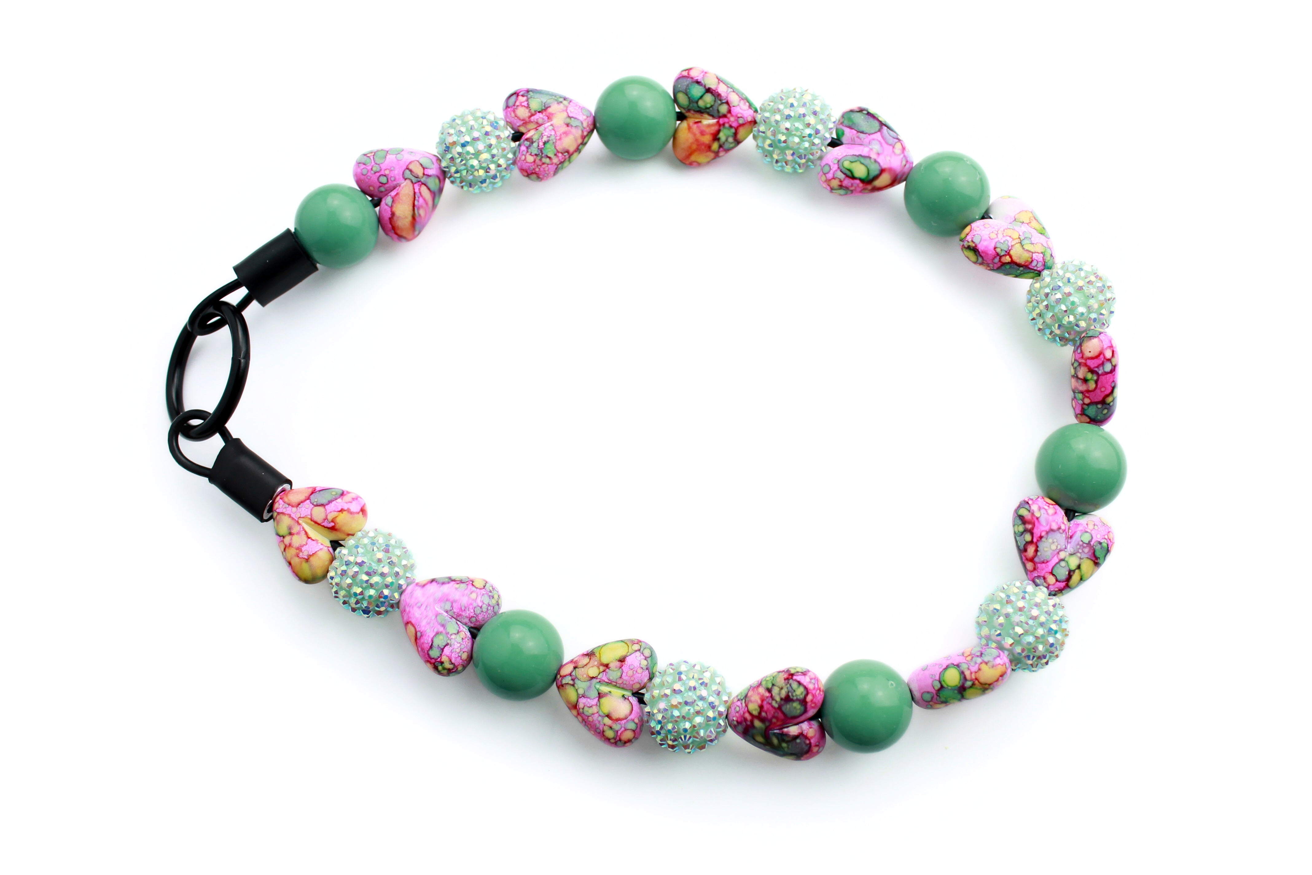 Groovy Love Bead Dog Collar