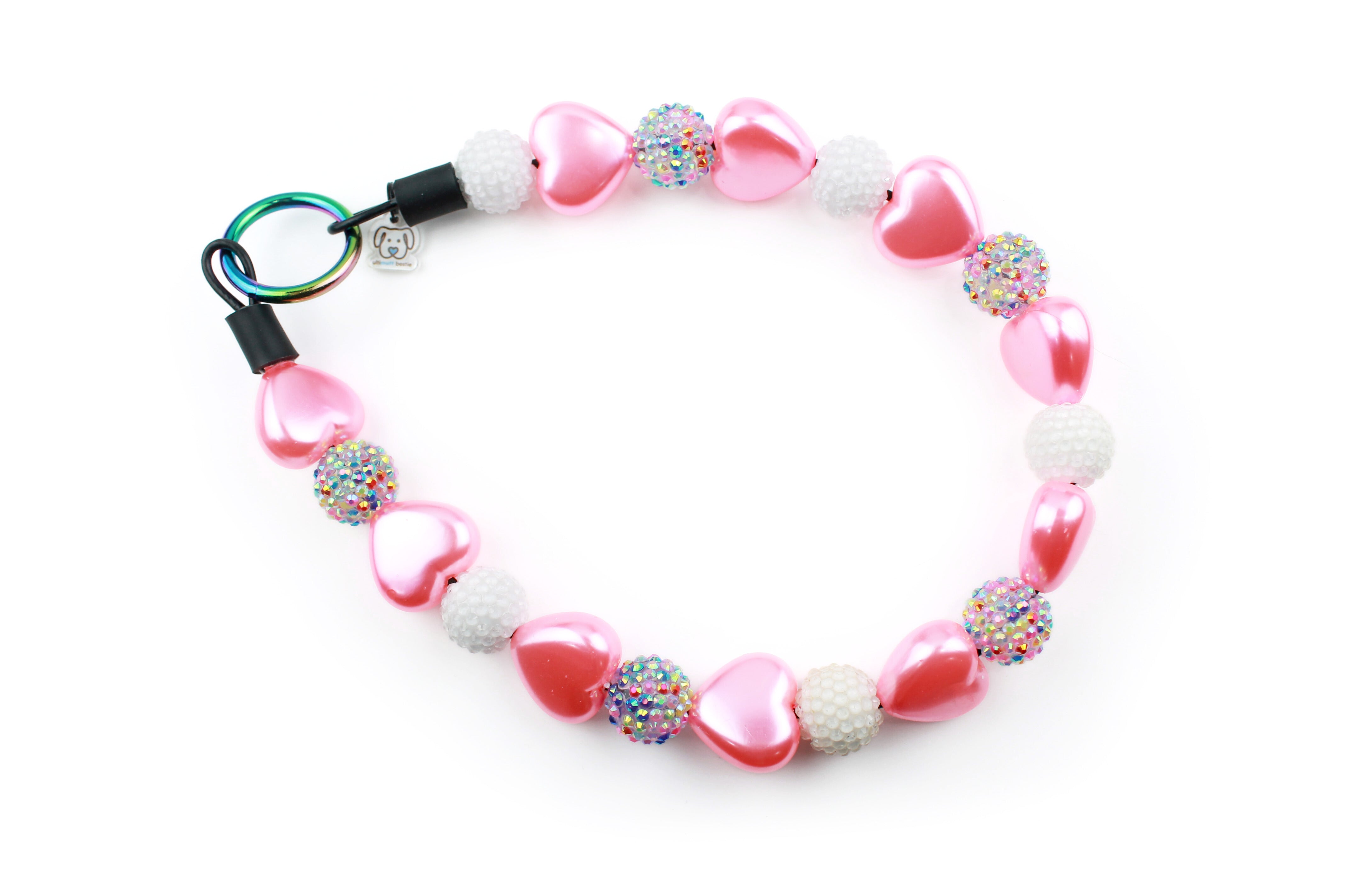 Heart's Delight Beaded Dog Collar