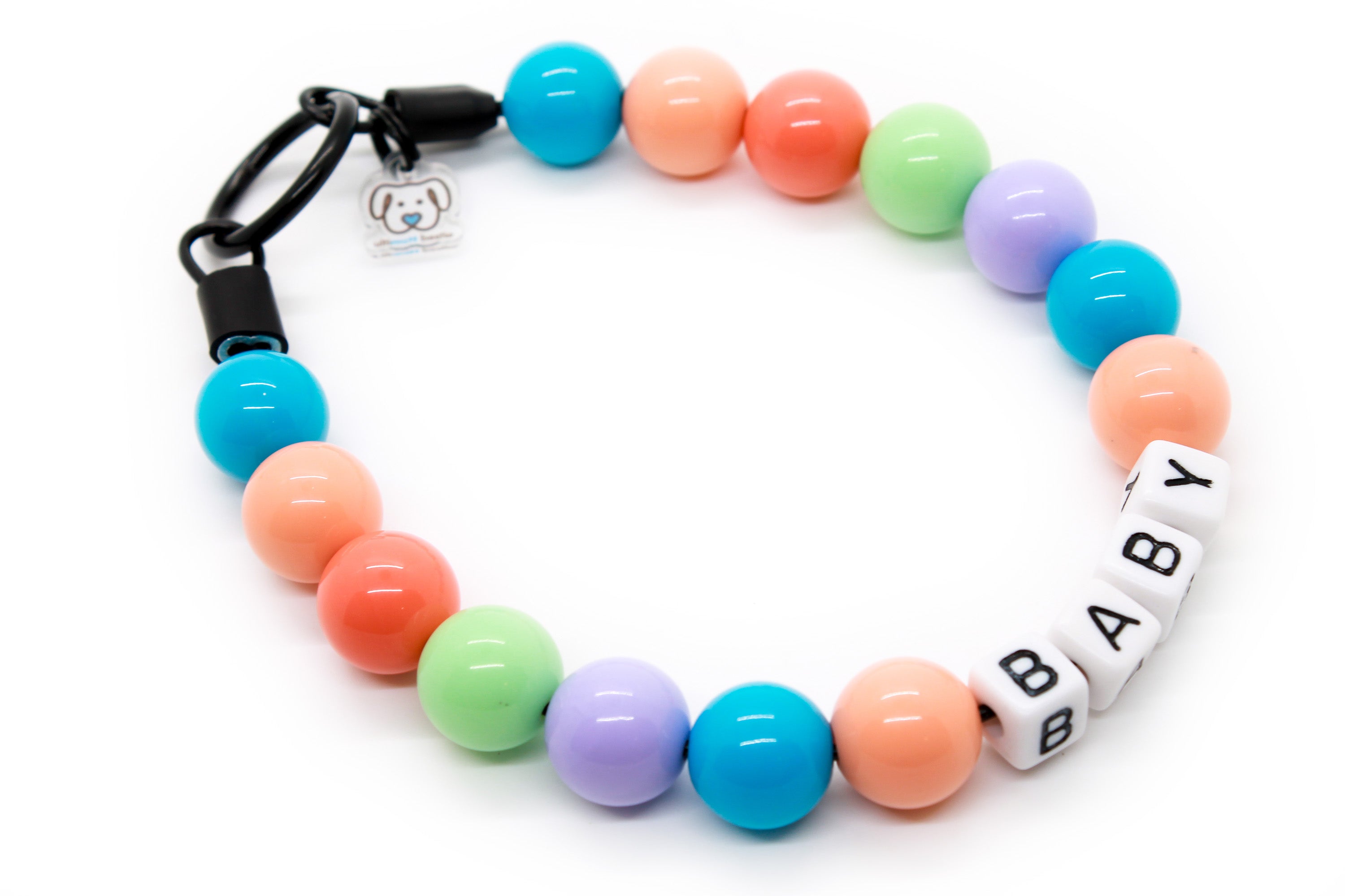 Pastel Ombre MINI Bead Dog Collar