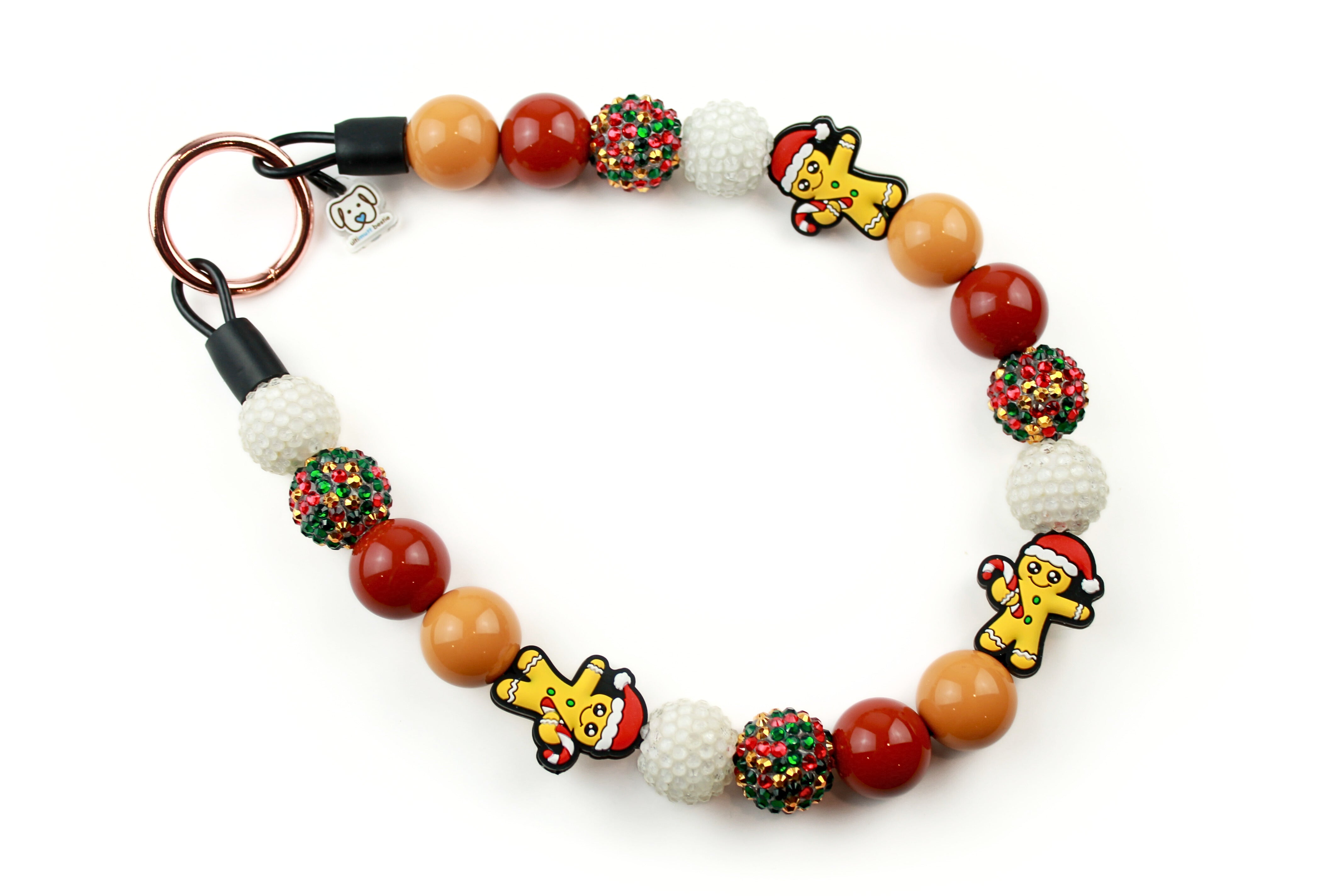 Milk and Cookies Bead Dog Collar