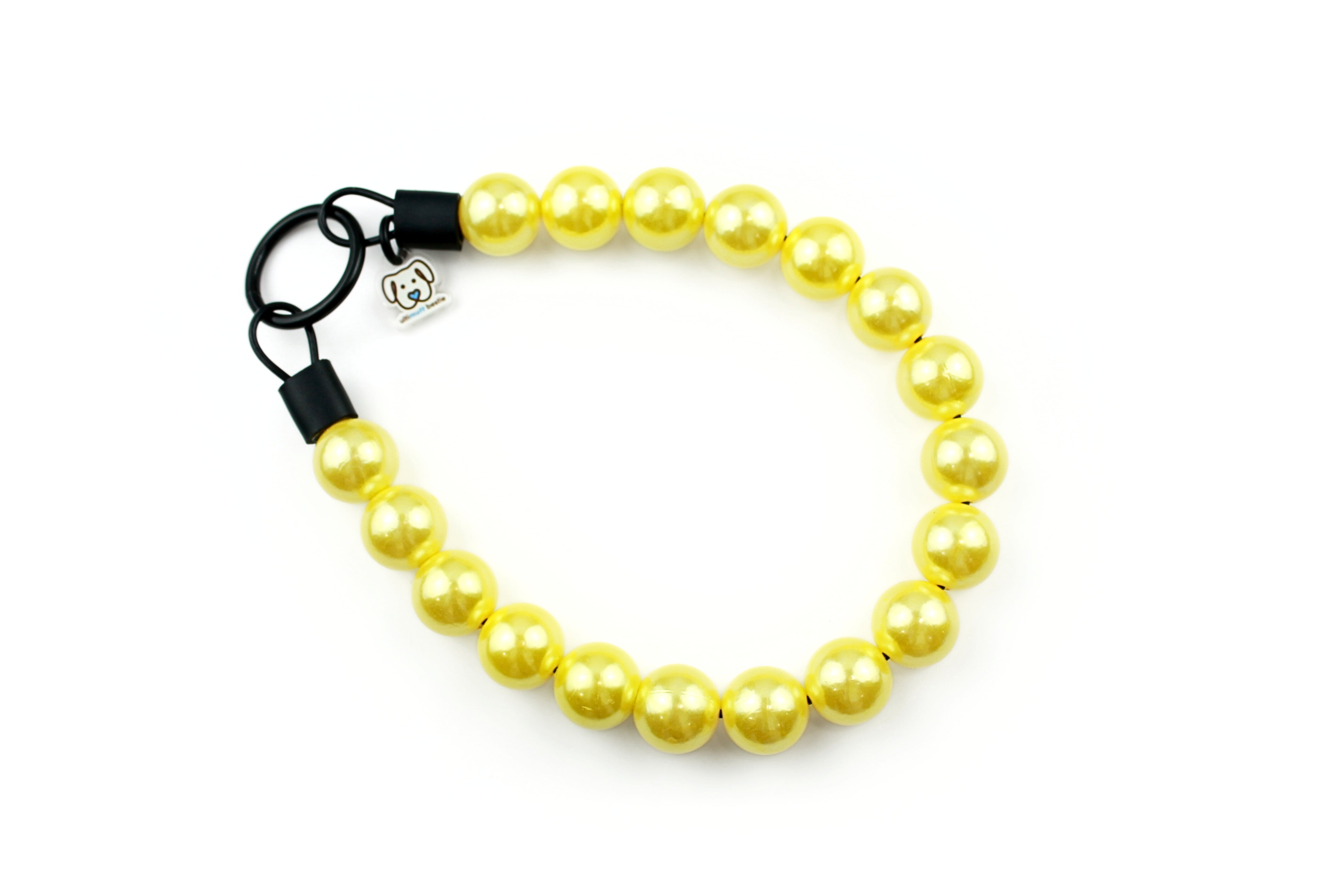 Mini Lemon Pearl Dog Bead Collar