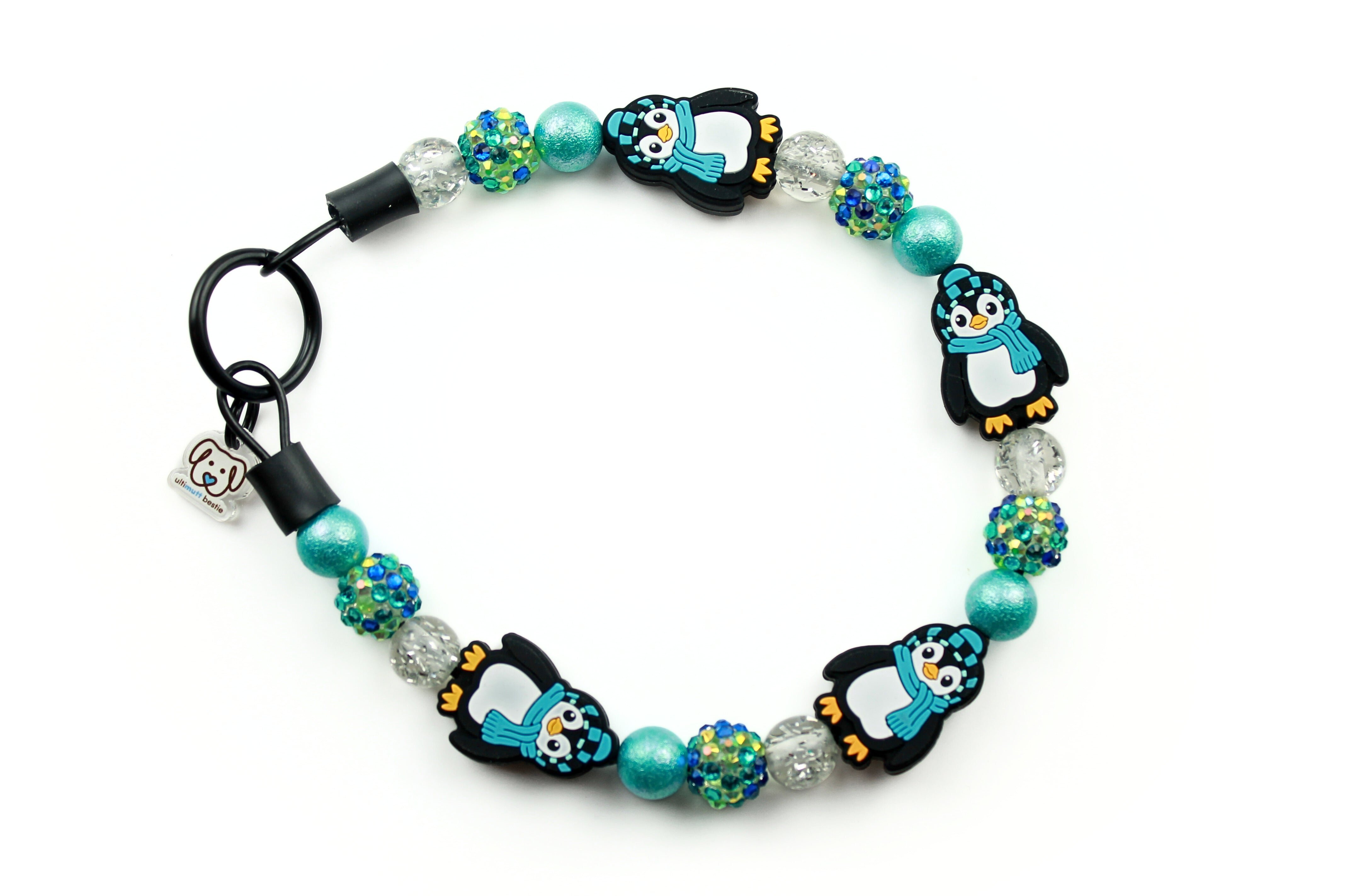 Cool Penguin MINI Beaded Dog Collar