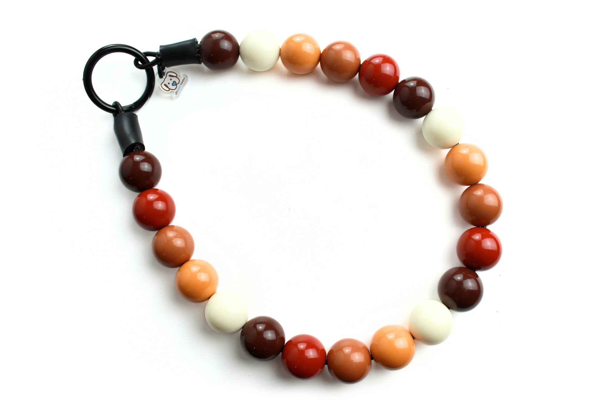 Mocha Ombre Bead Dog Collar
