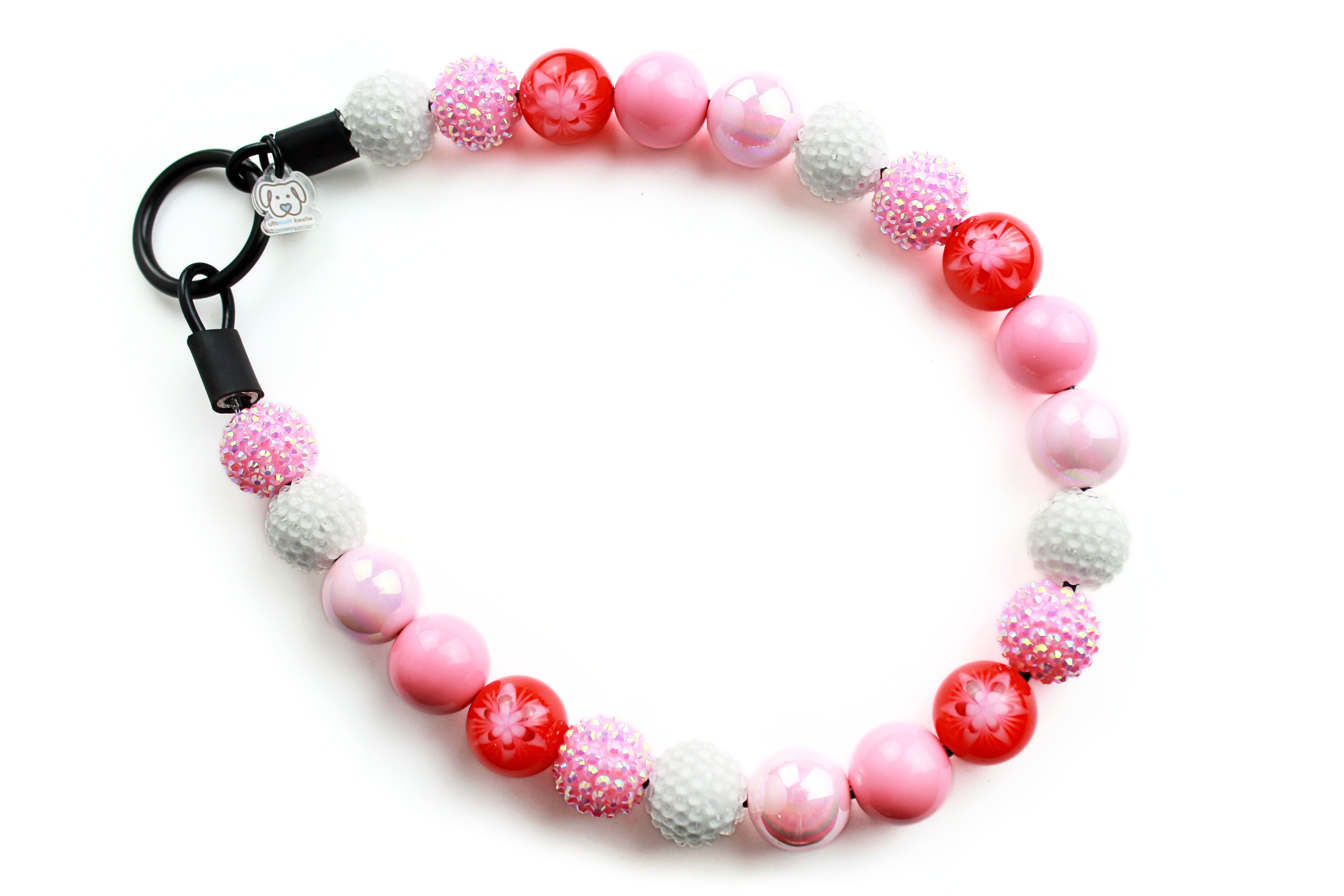 Pinkalicious Posy Bead Dog Collar