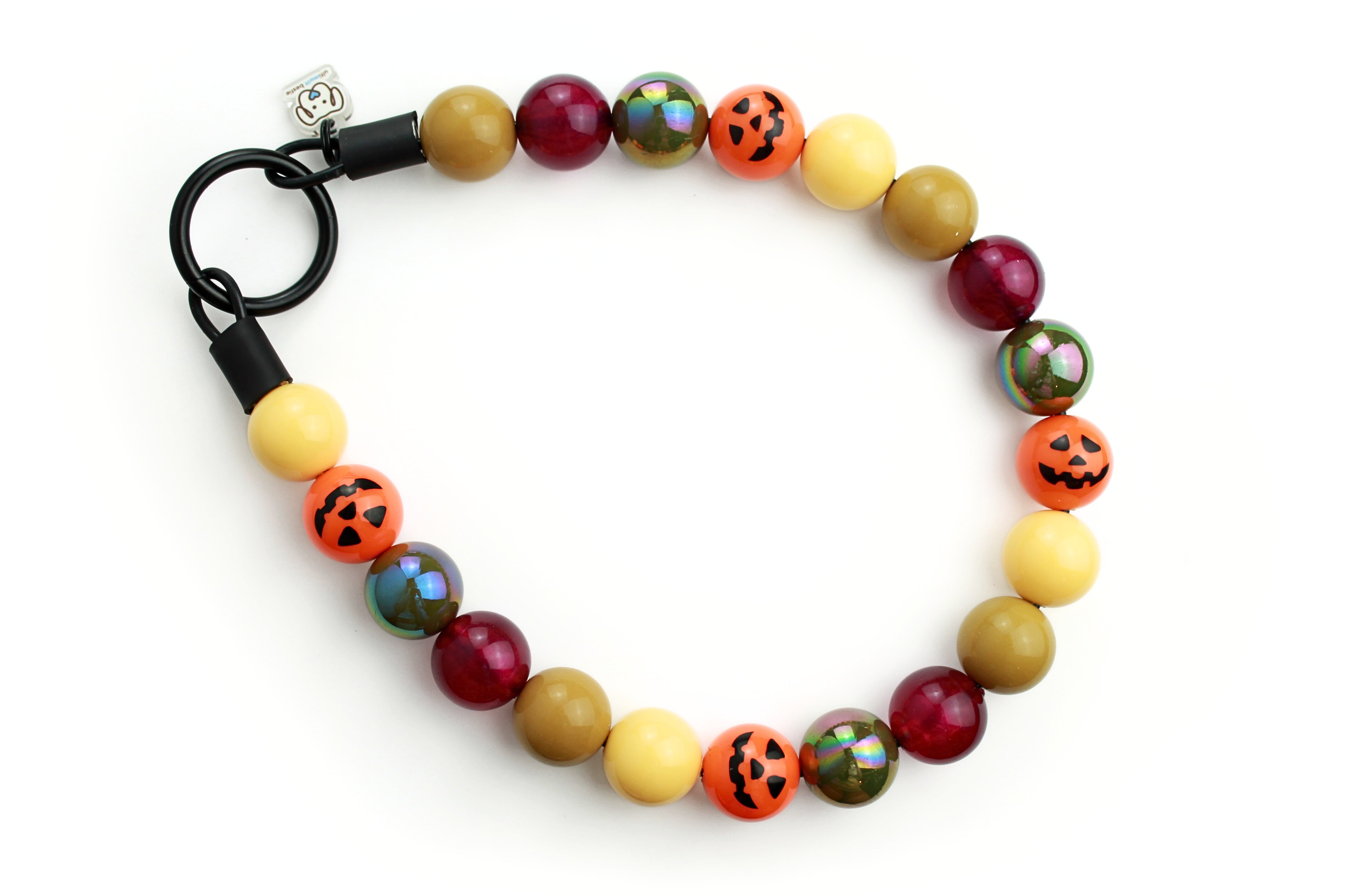 Pumpkin Patch Bead Dog Collar