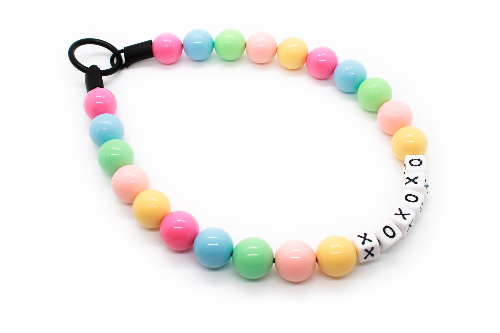 Pastel SweeTart Large Bead Dog Collar