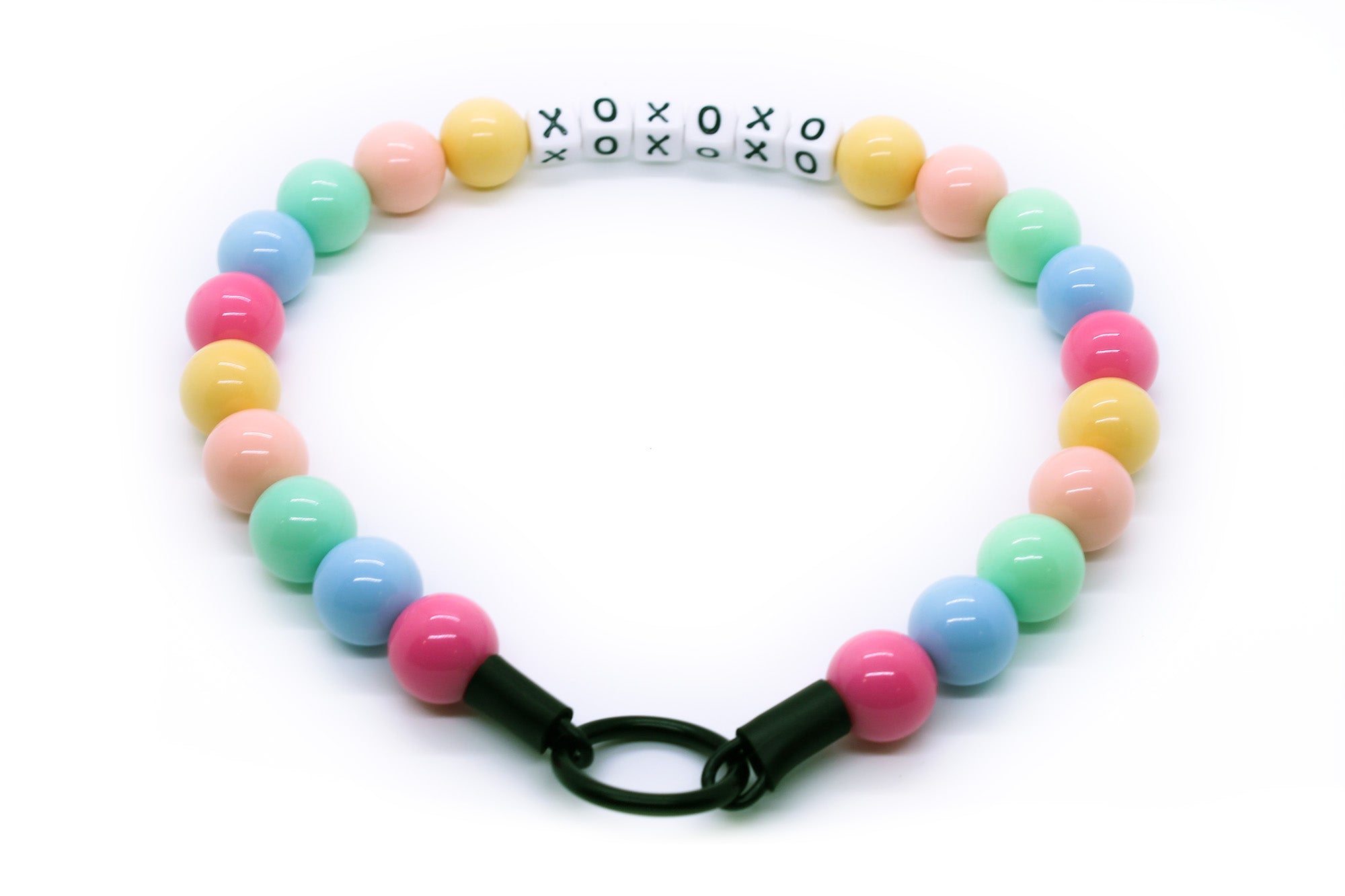 Pastel SweeTart Large Bead Dog Collar