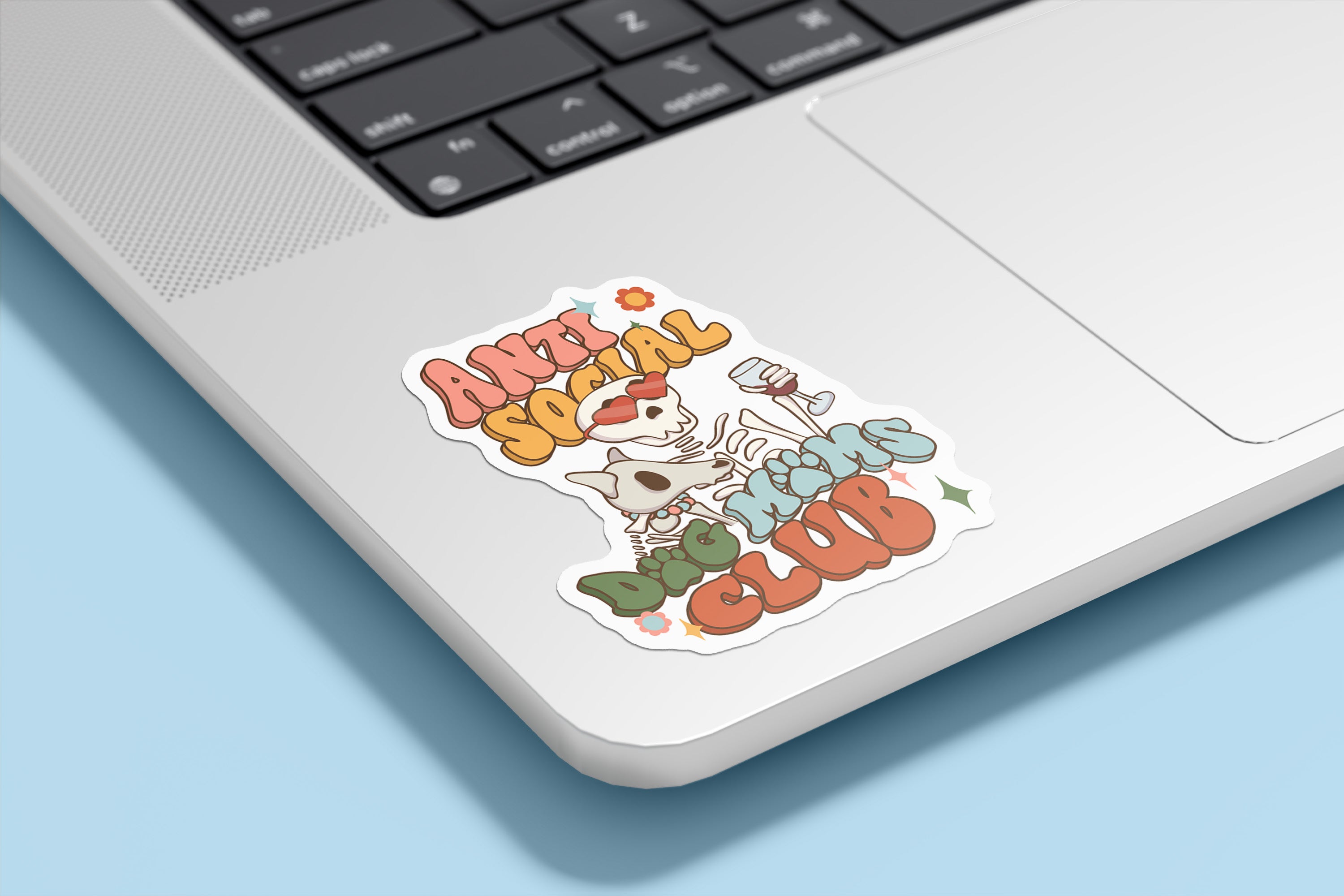 Anti-Social Dog Moms Club Sticker