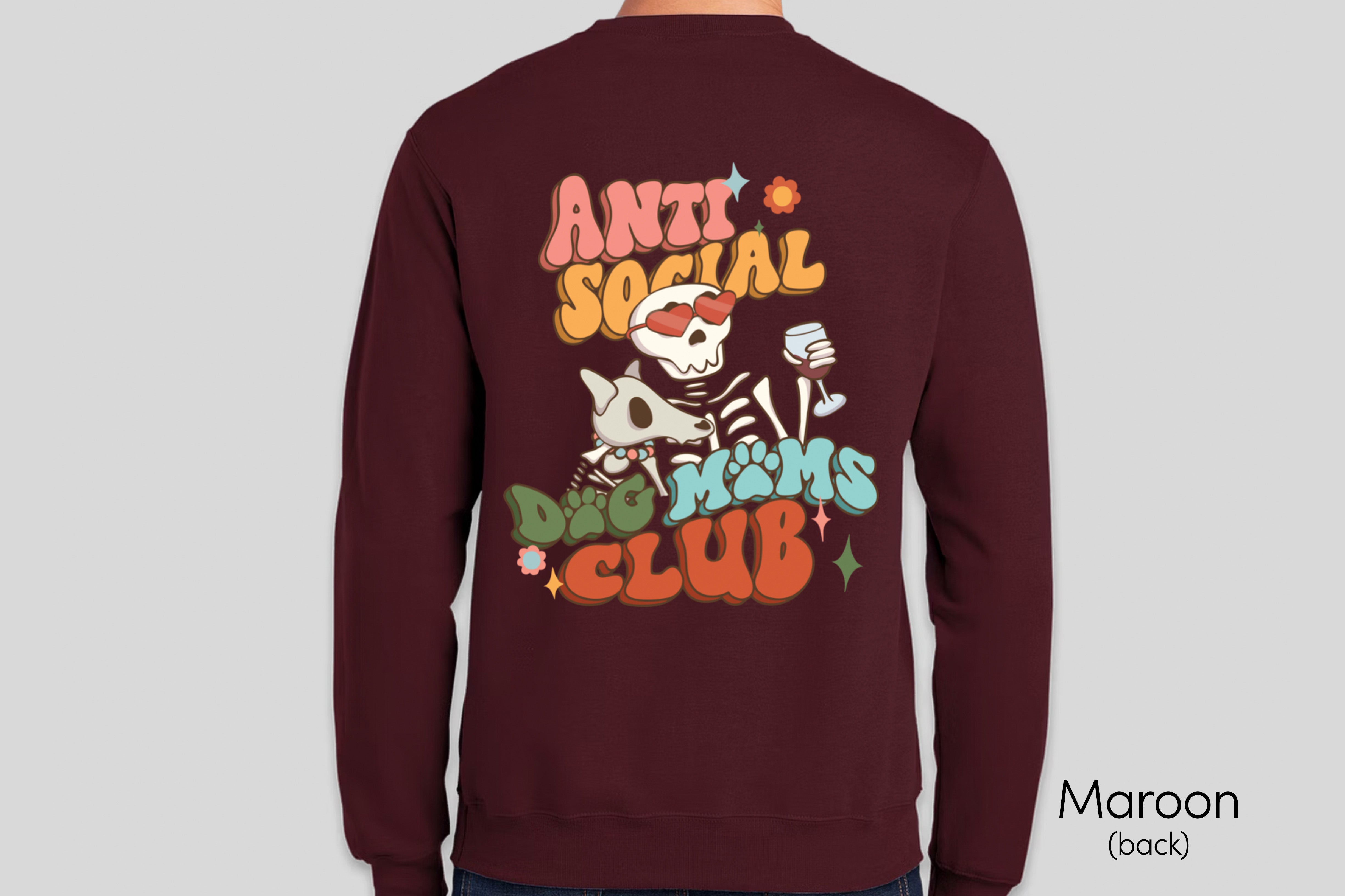 Antisocial Dog Moms Club Crewneck