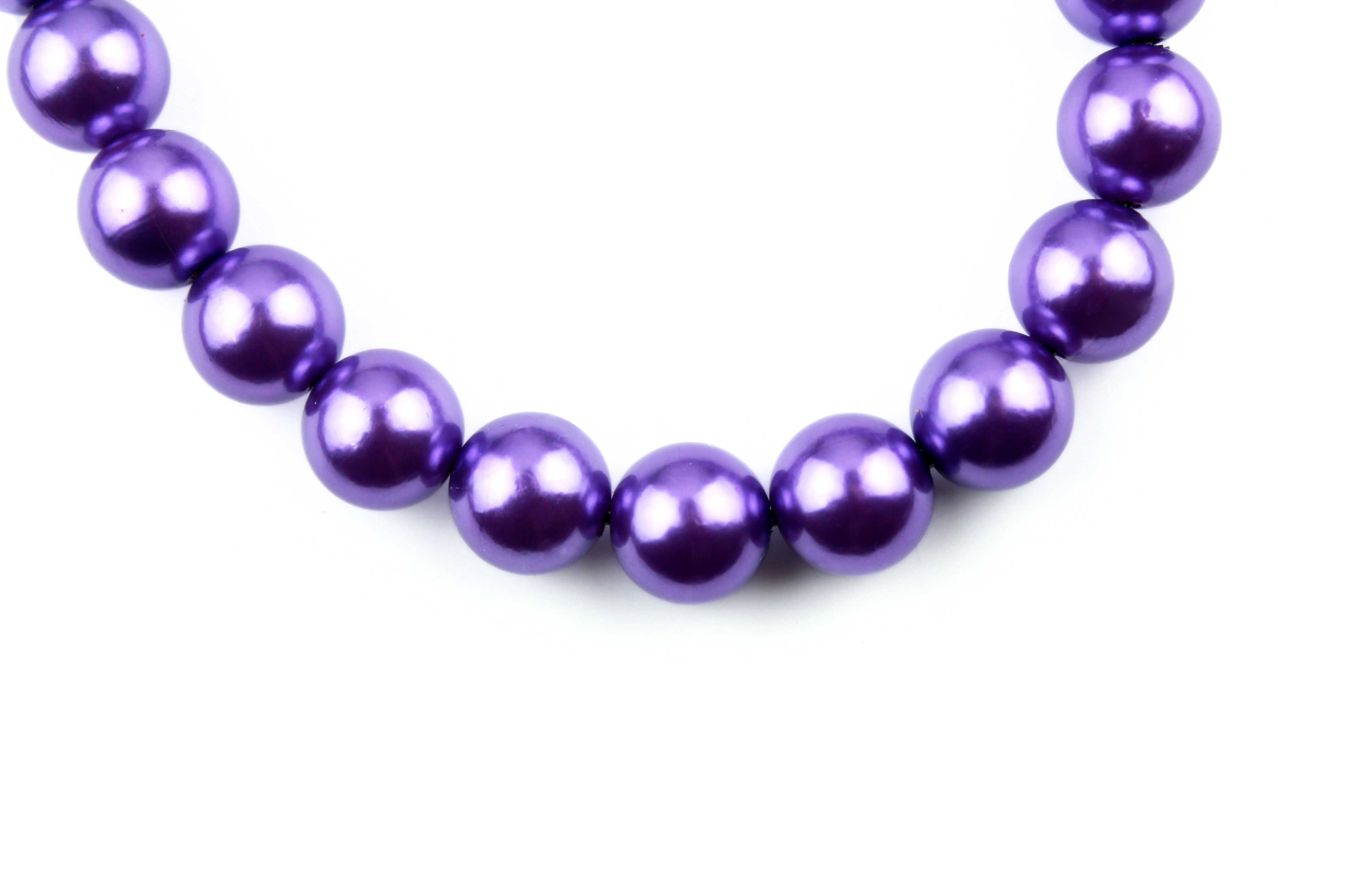 Beloved Purple Pearls MINI Bead Collar