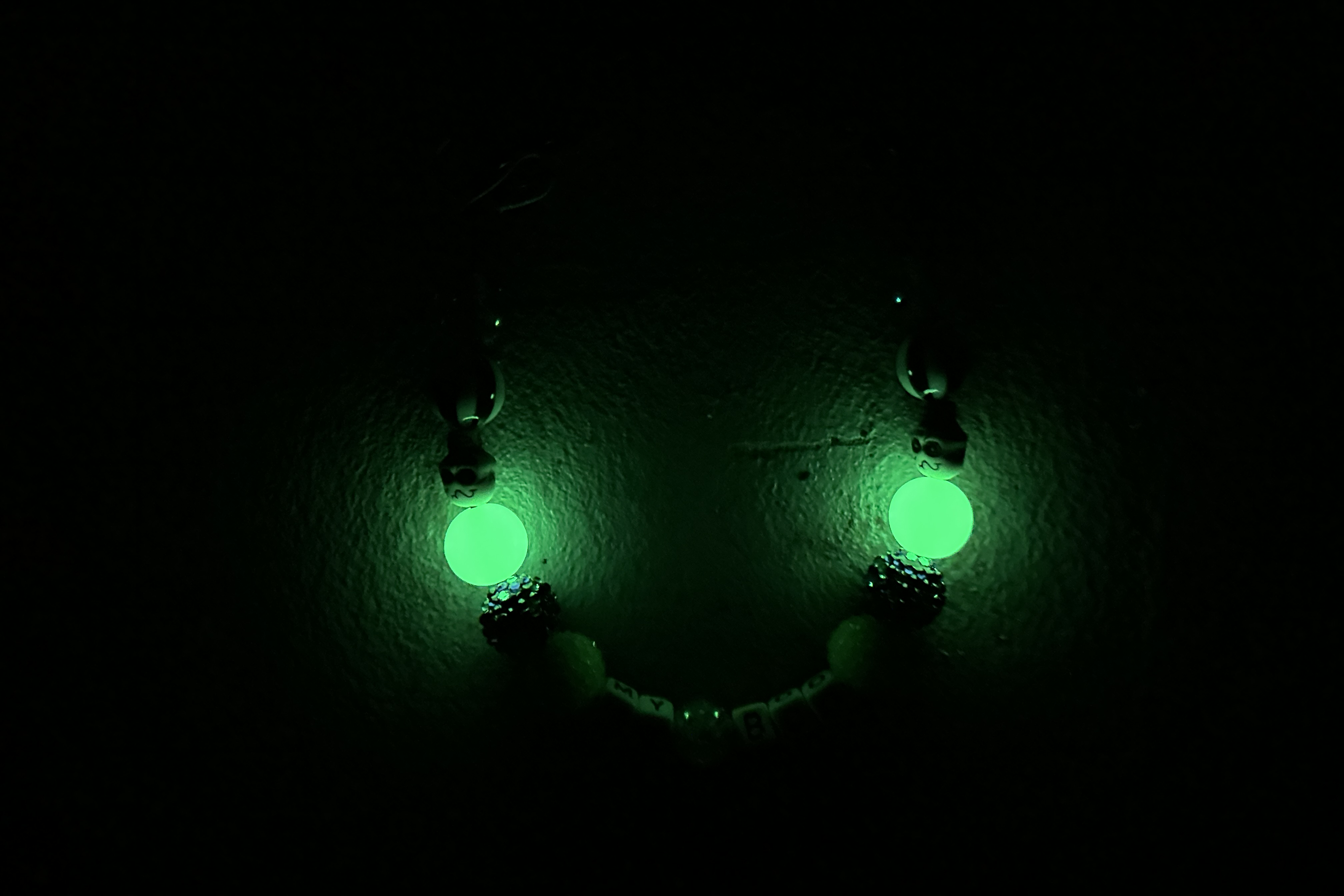 My Boo Glow Adjustable Bead Dog Collar