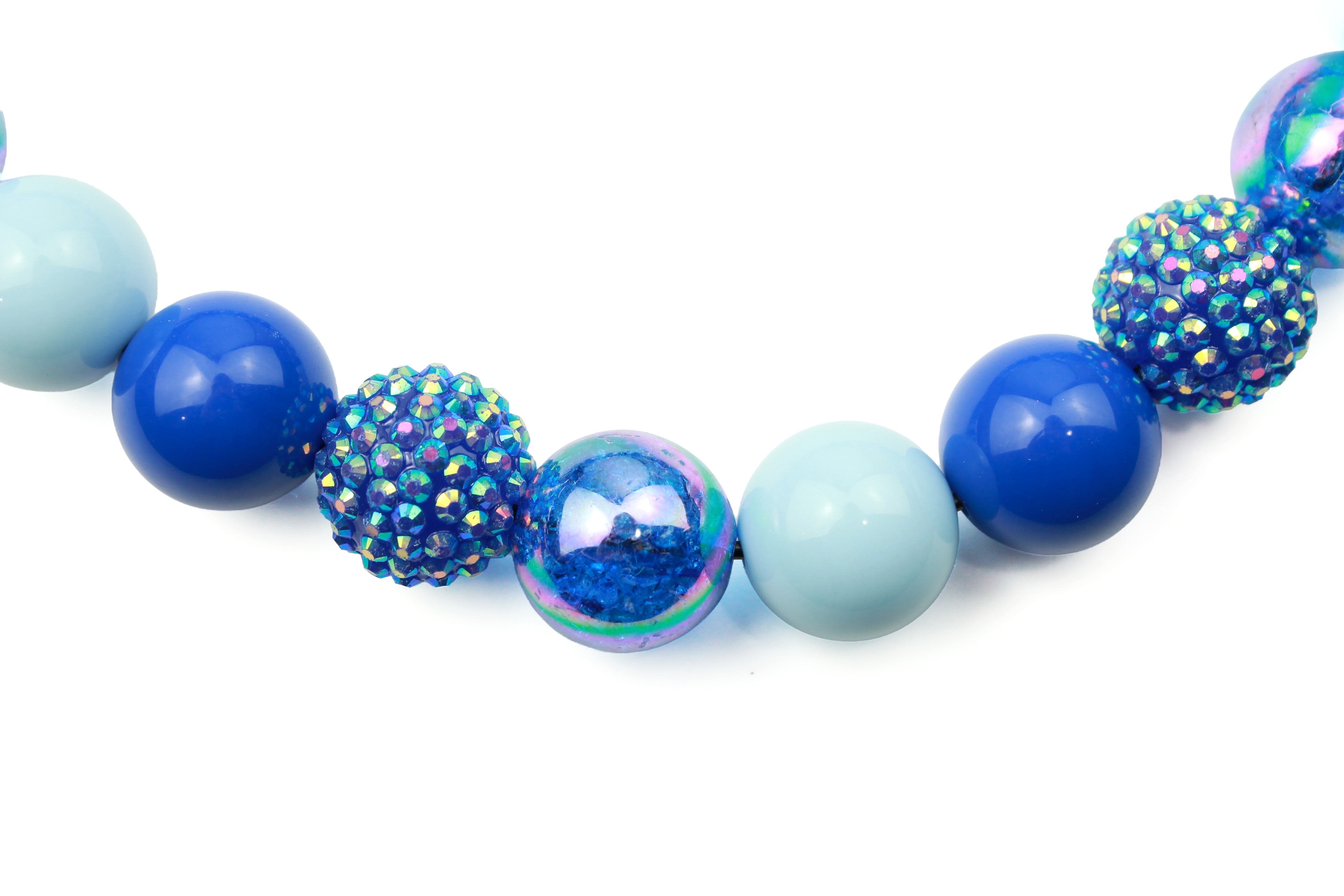 Blue Horizon Bead Dog Collar