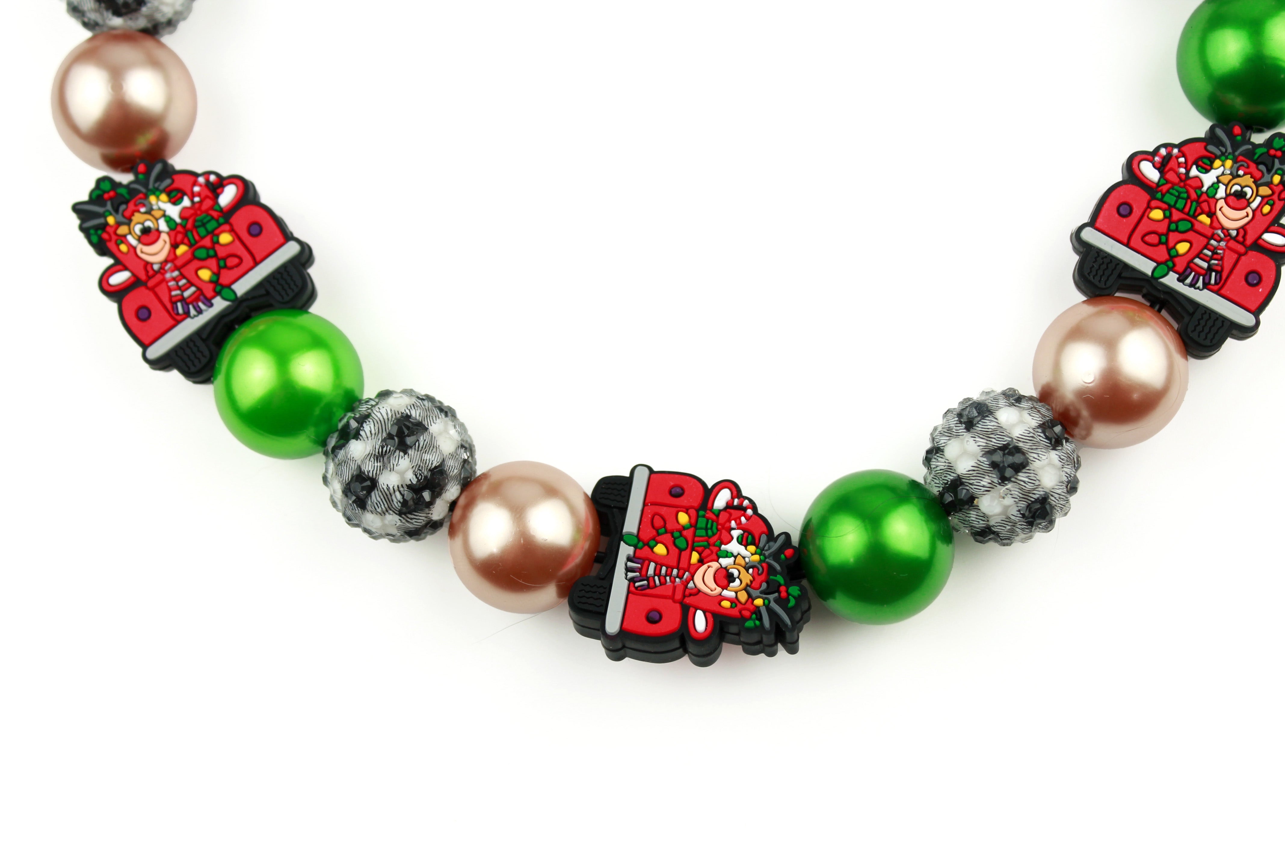 Country Christmas Bead Dog Collar
