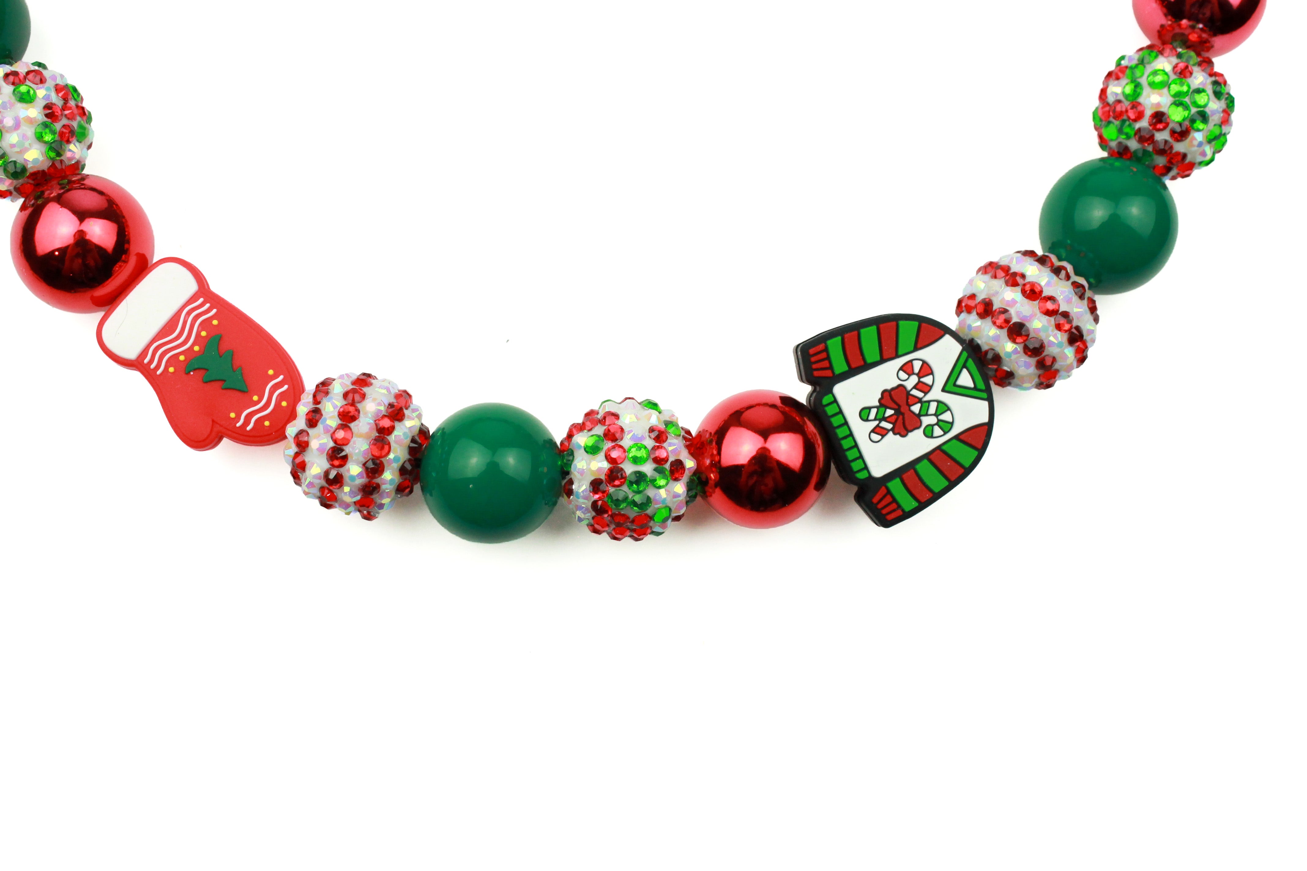 Cozy Christmas Bead Dog Collar