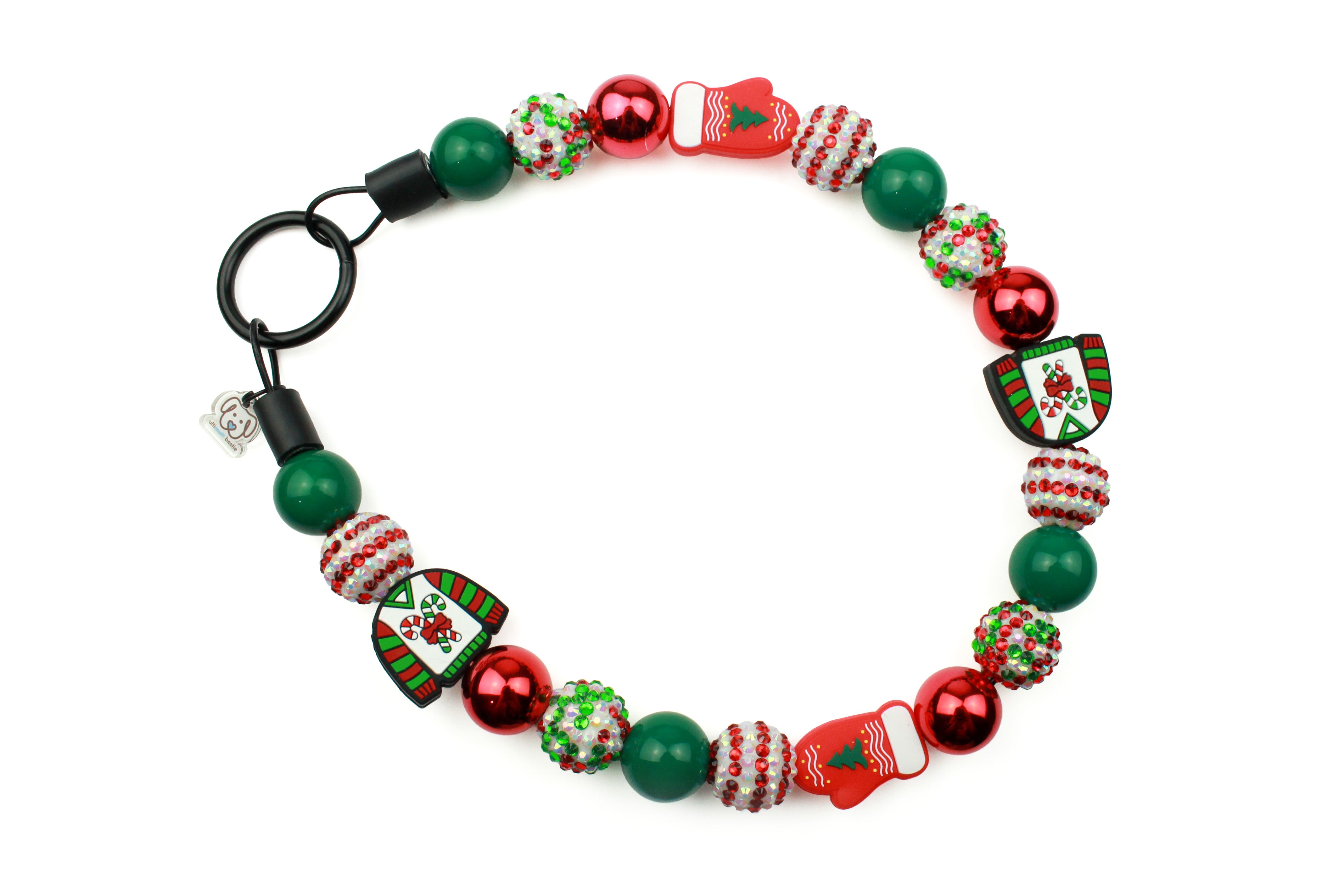 Cozy Christmas Bead Dog Collar