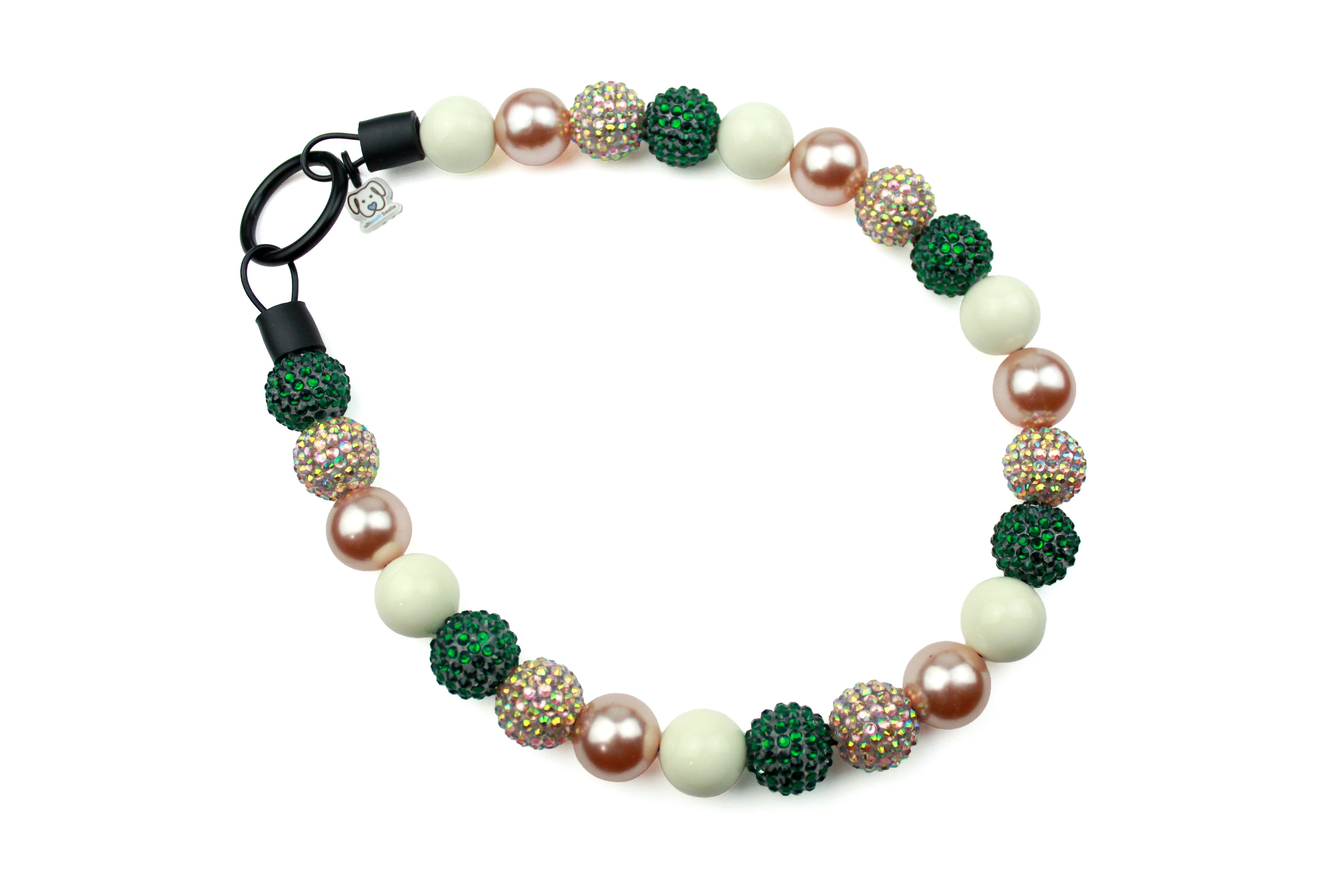 Evergreen Bead Dog Collar