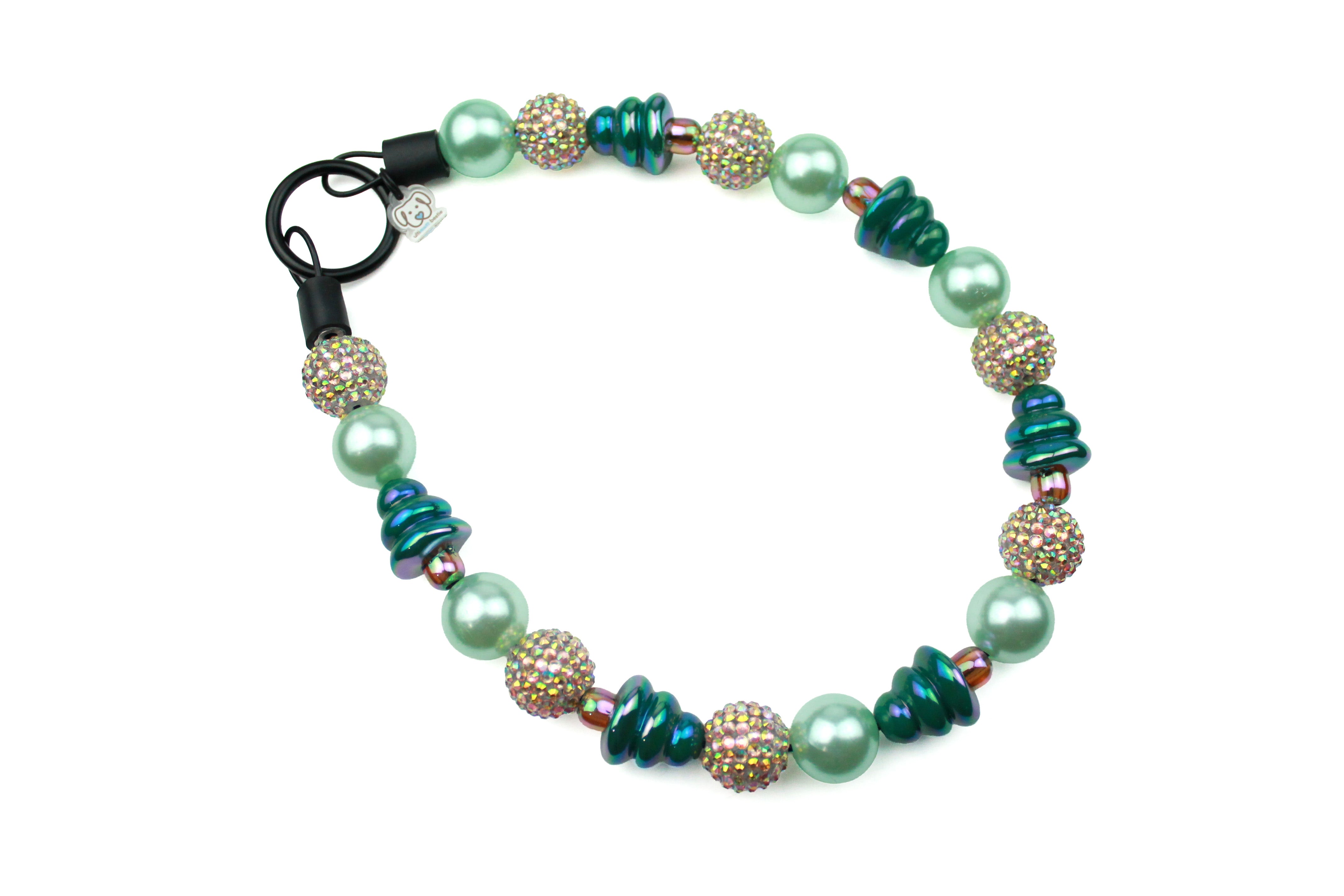 Frost & Fir Bead Dog Collar
