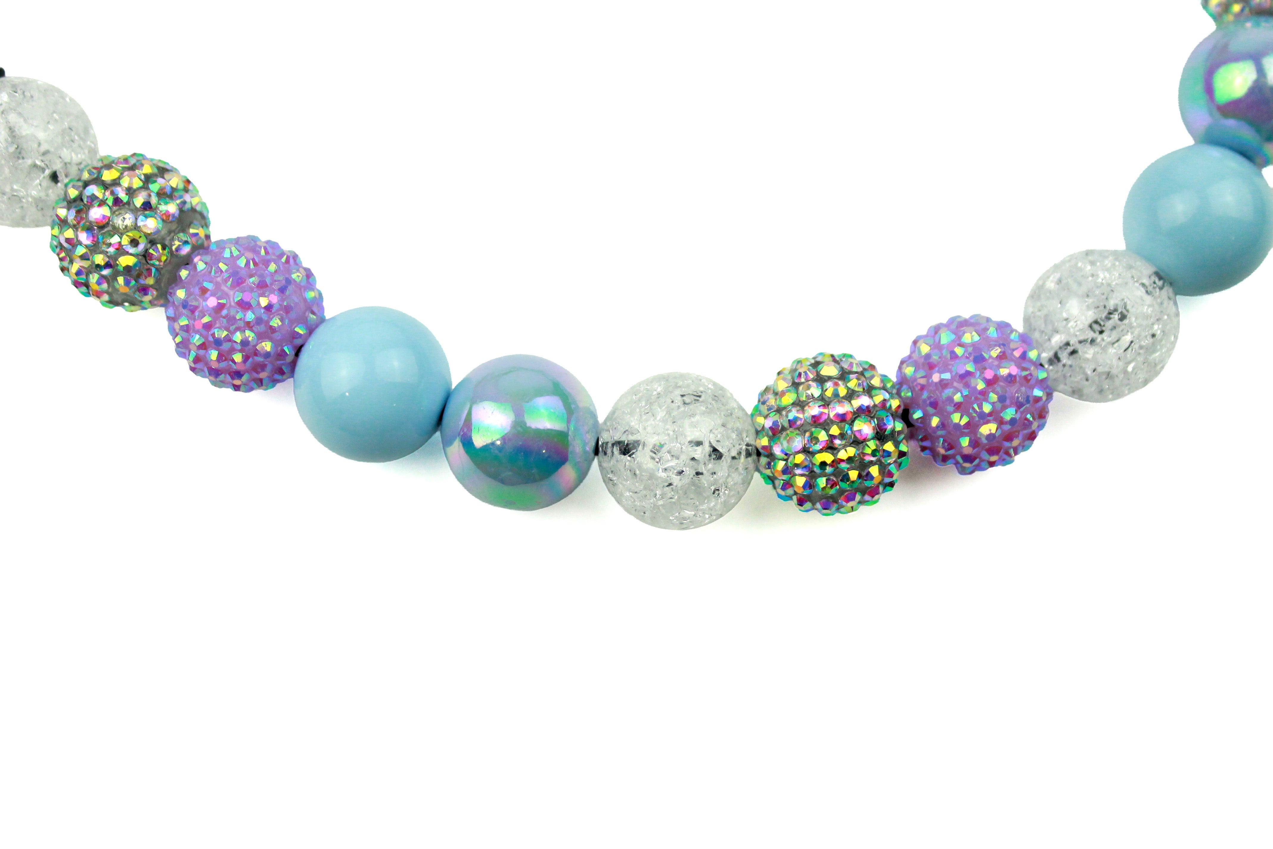 Frosty Morning Bead Dog Collar
