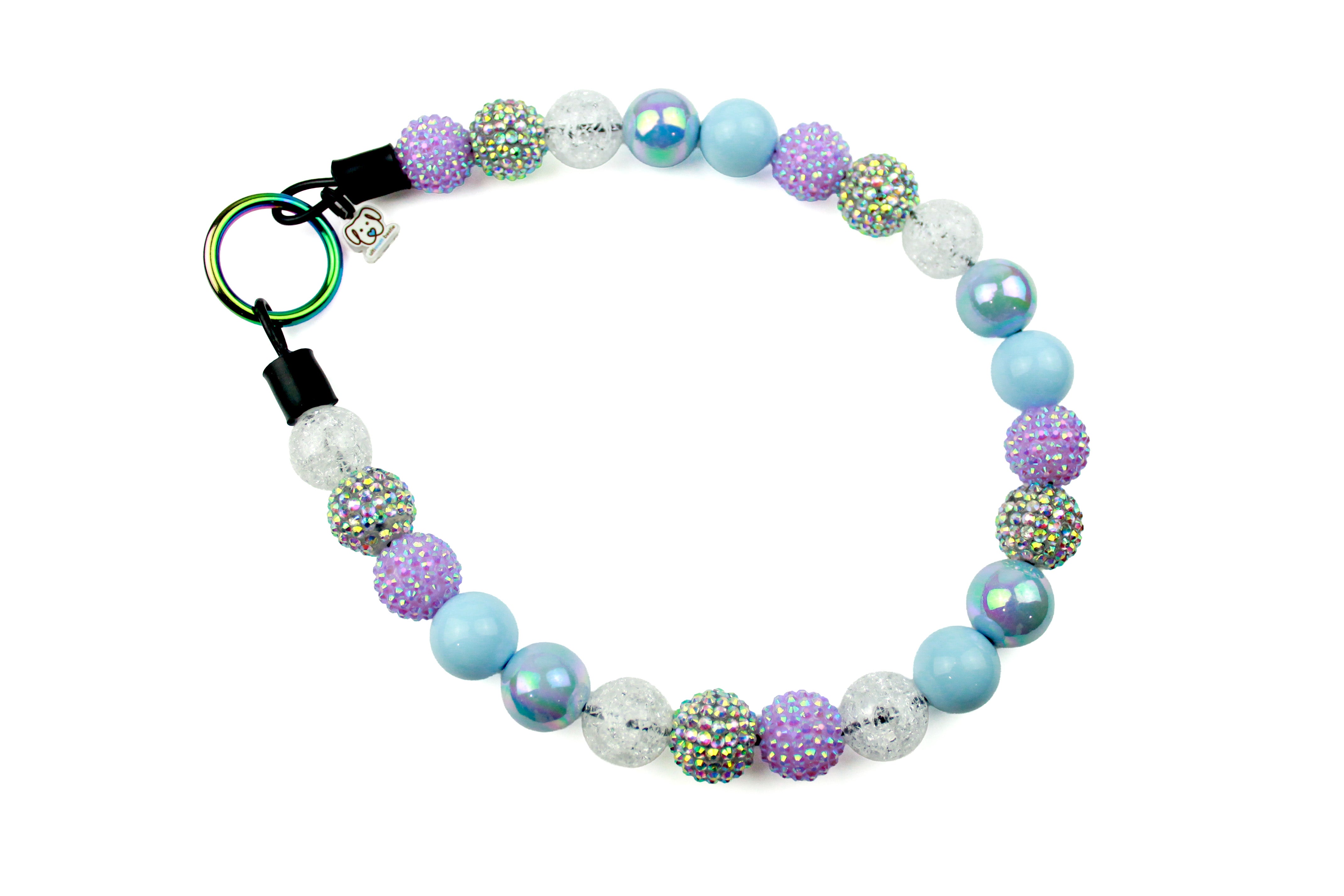 Frosty Morning Bead Dog Collar
