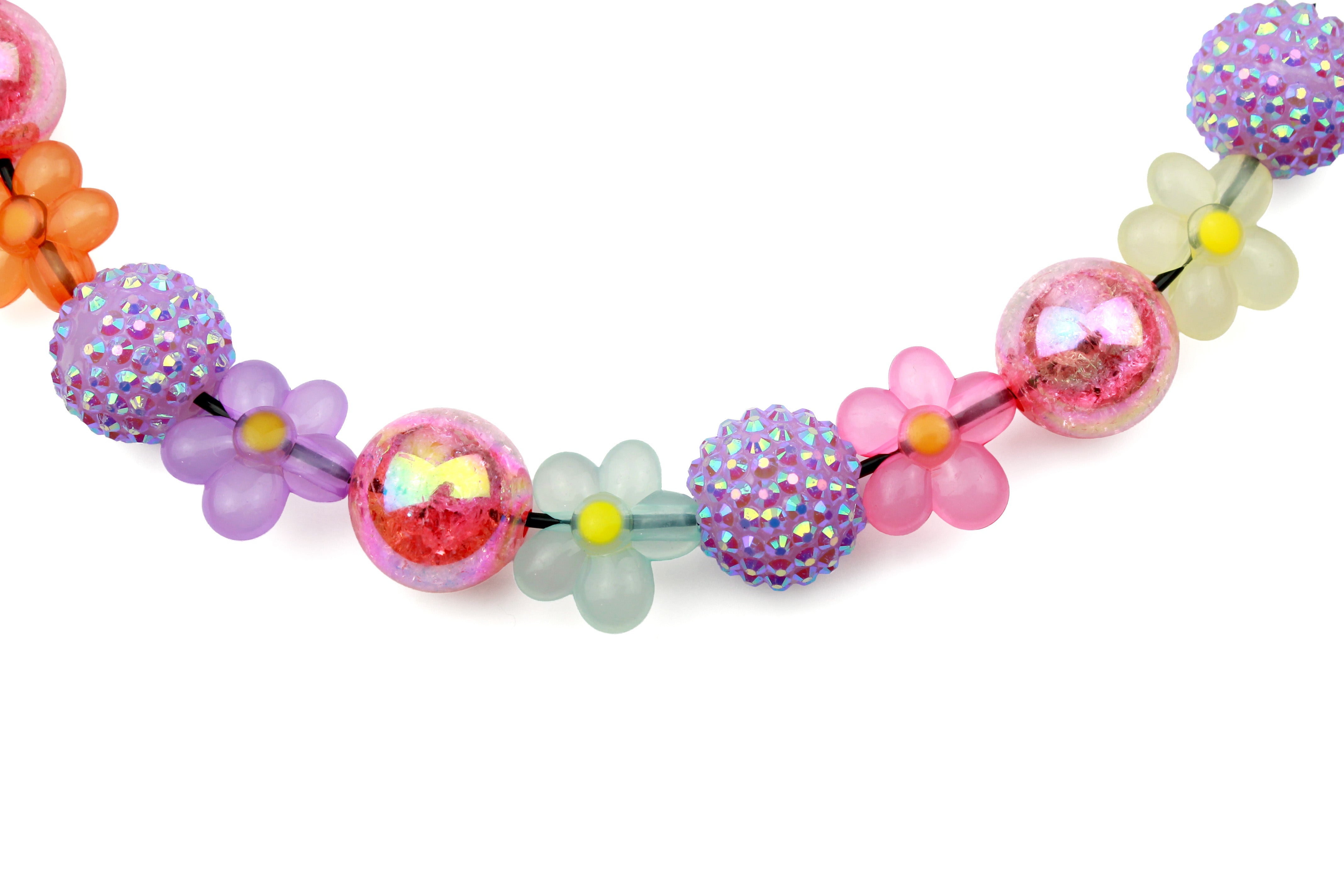 Garden Party Bead Dog Collar