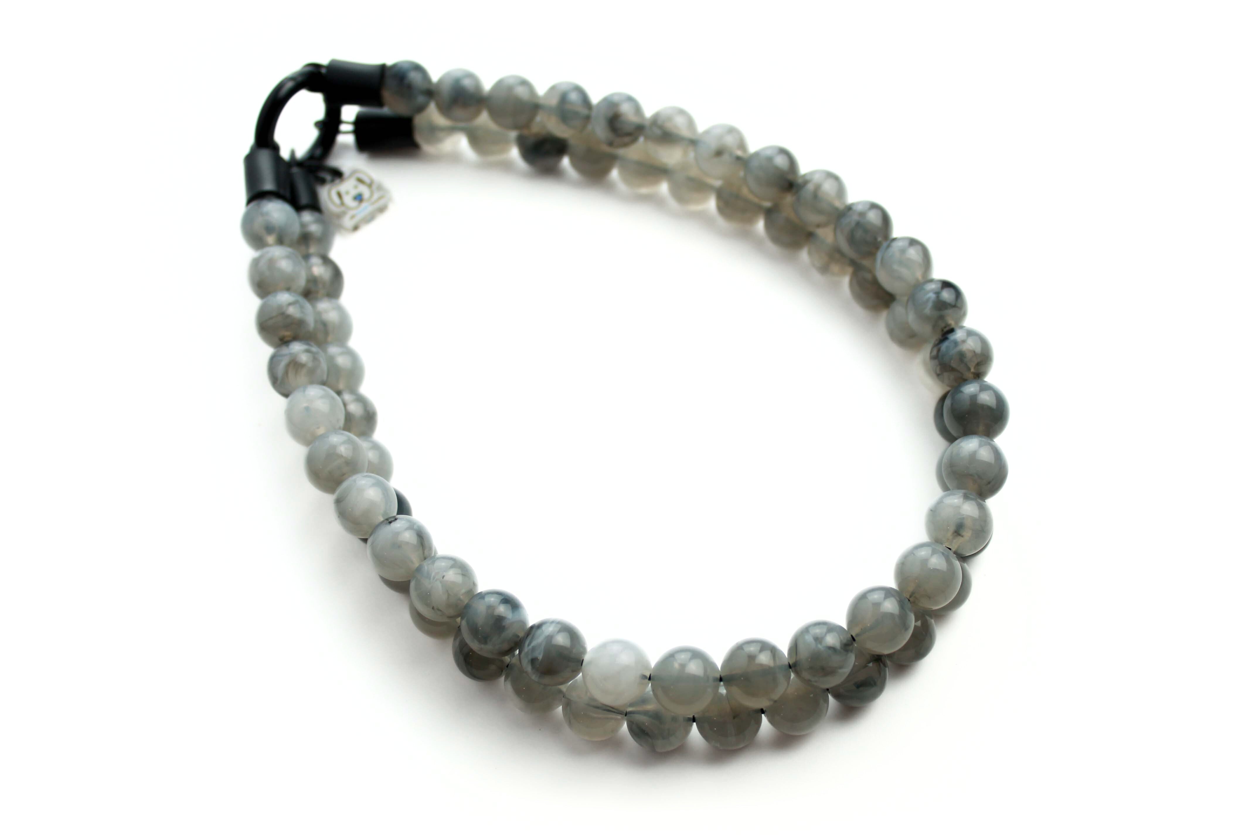 Gray Mist Double XS Bead Collar