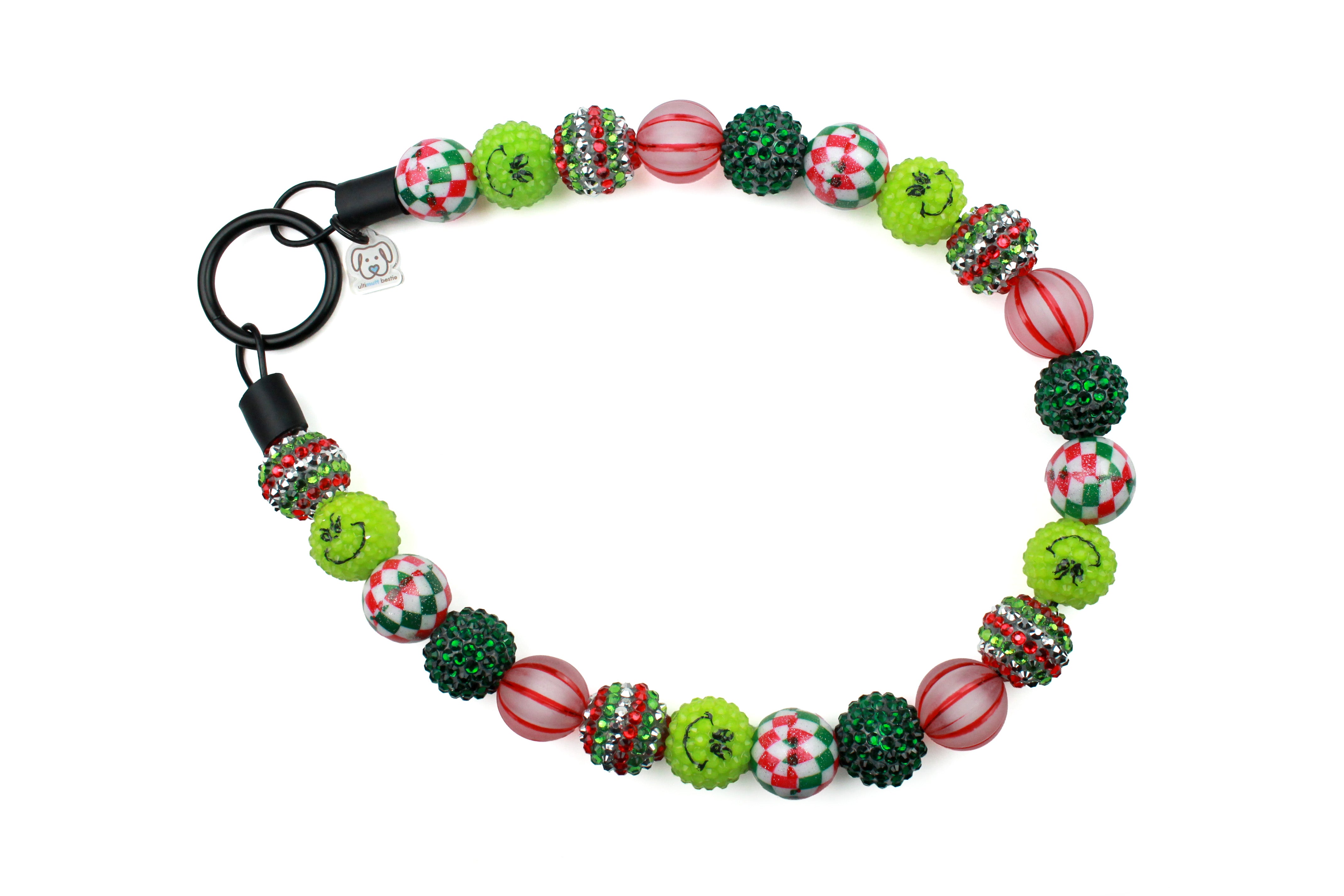 Grinch Mode Bead Dog Collar