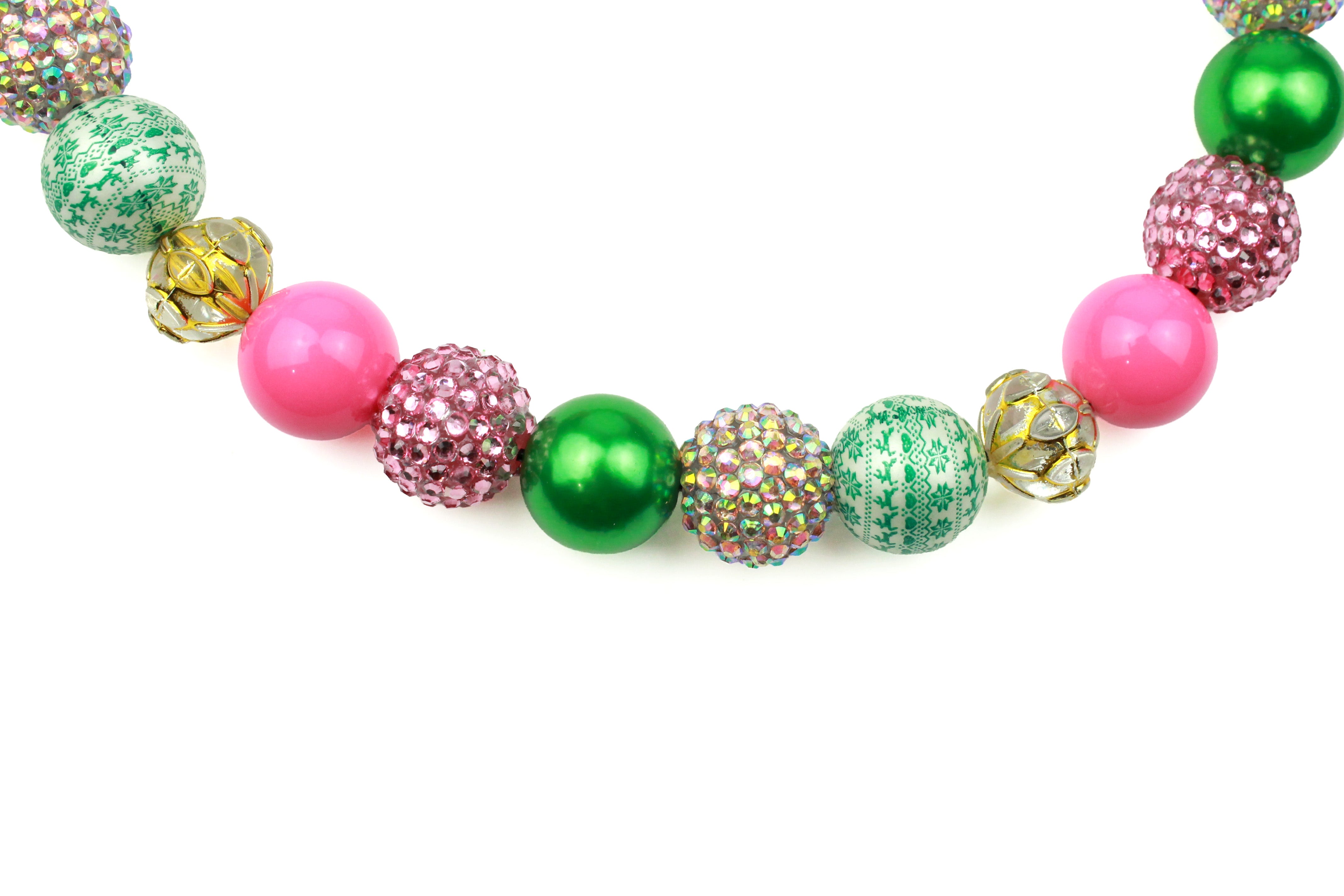 Holly Jolly Bead Dog Collar