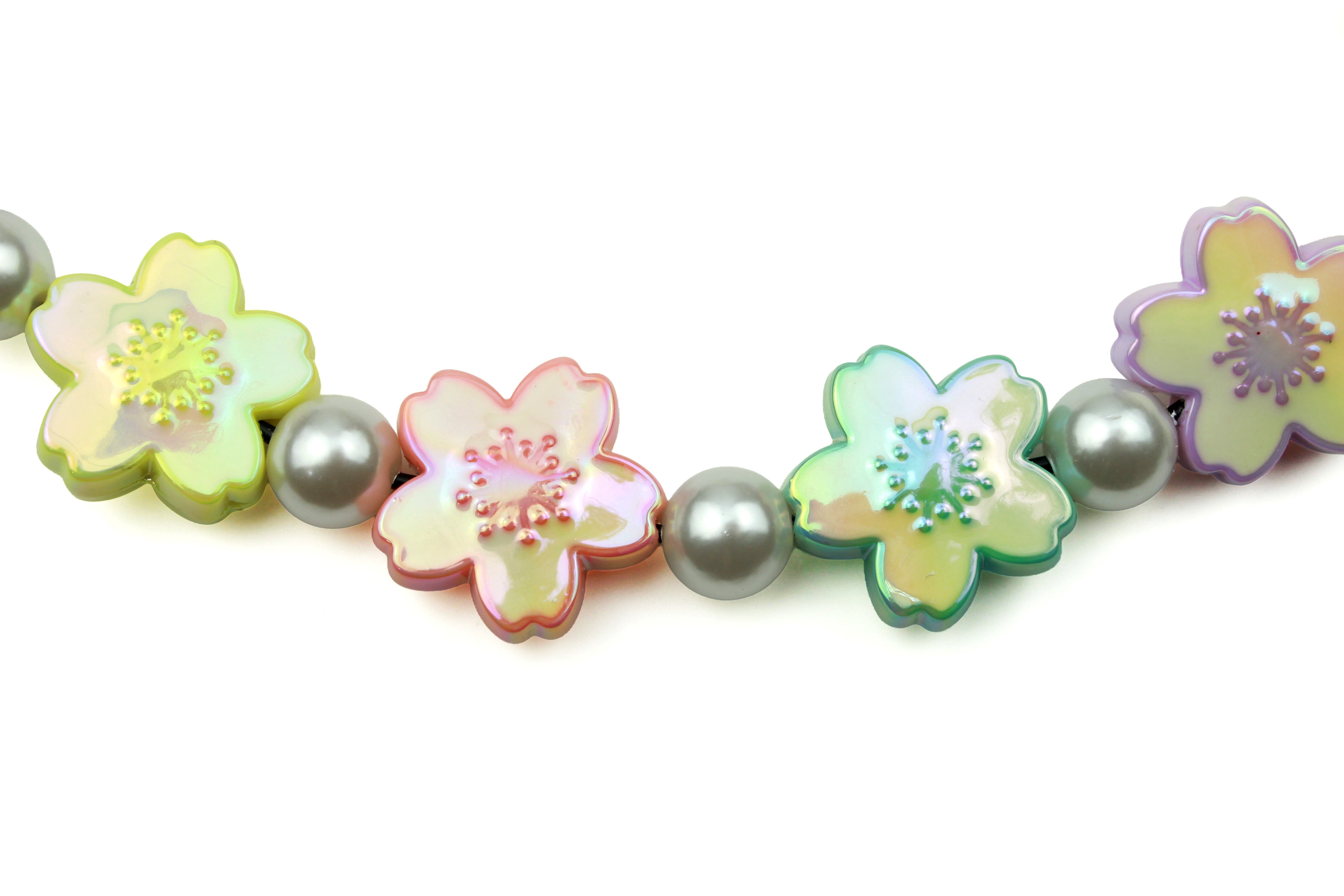 Island Bloom Bead Dog Collar