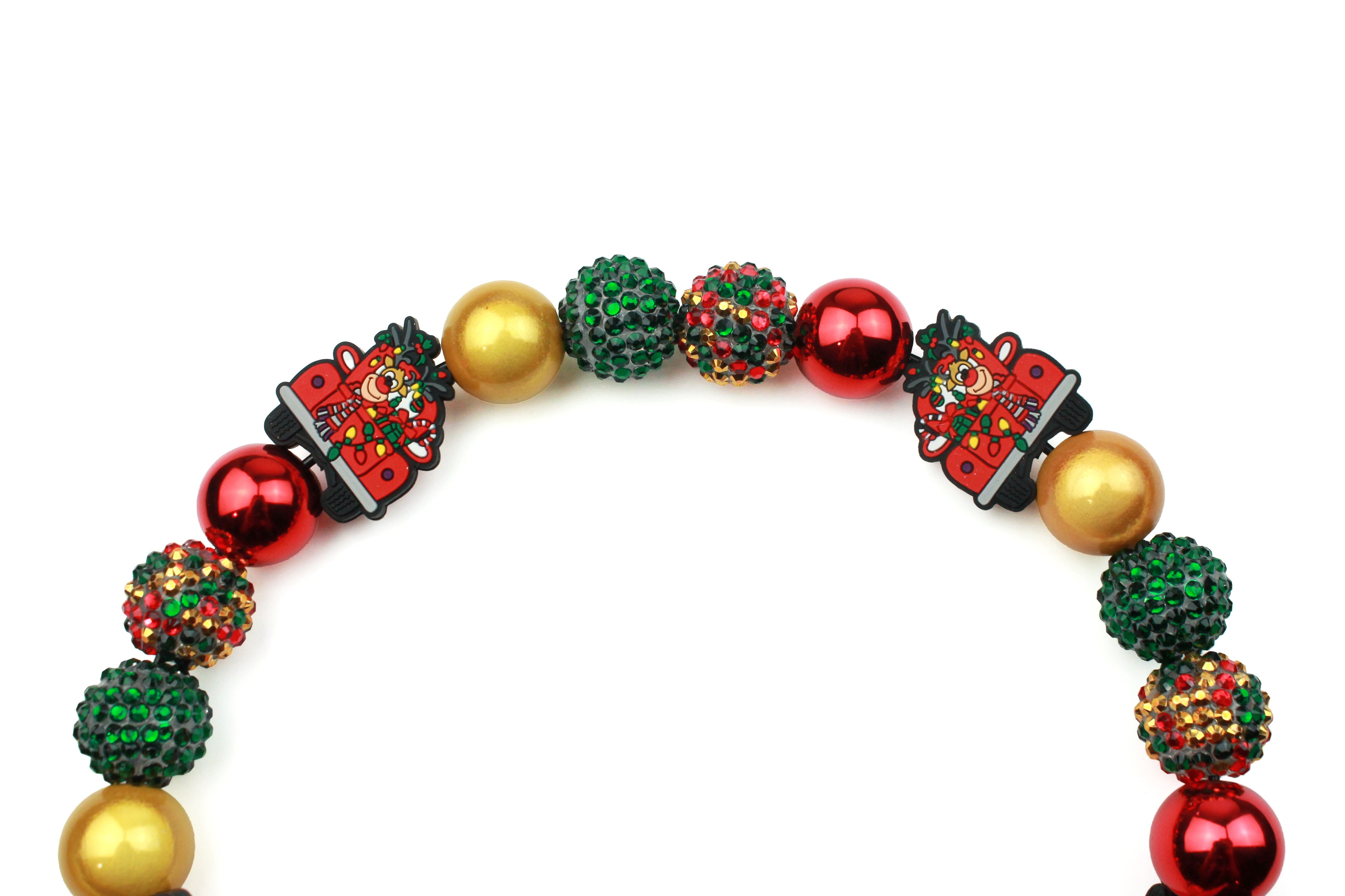 Jingle All the Way Bead Dog Collar