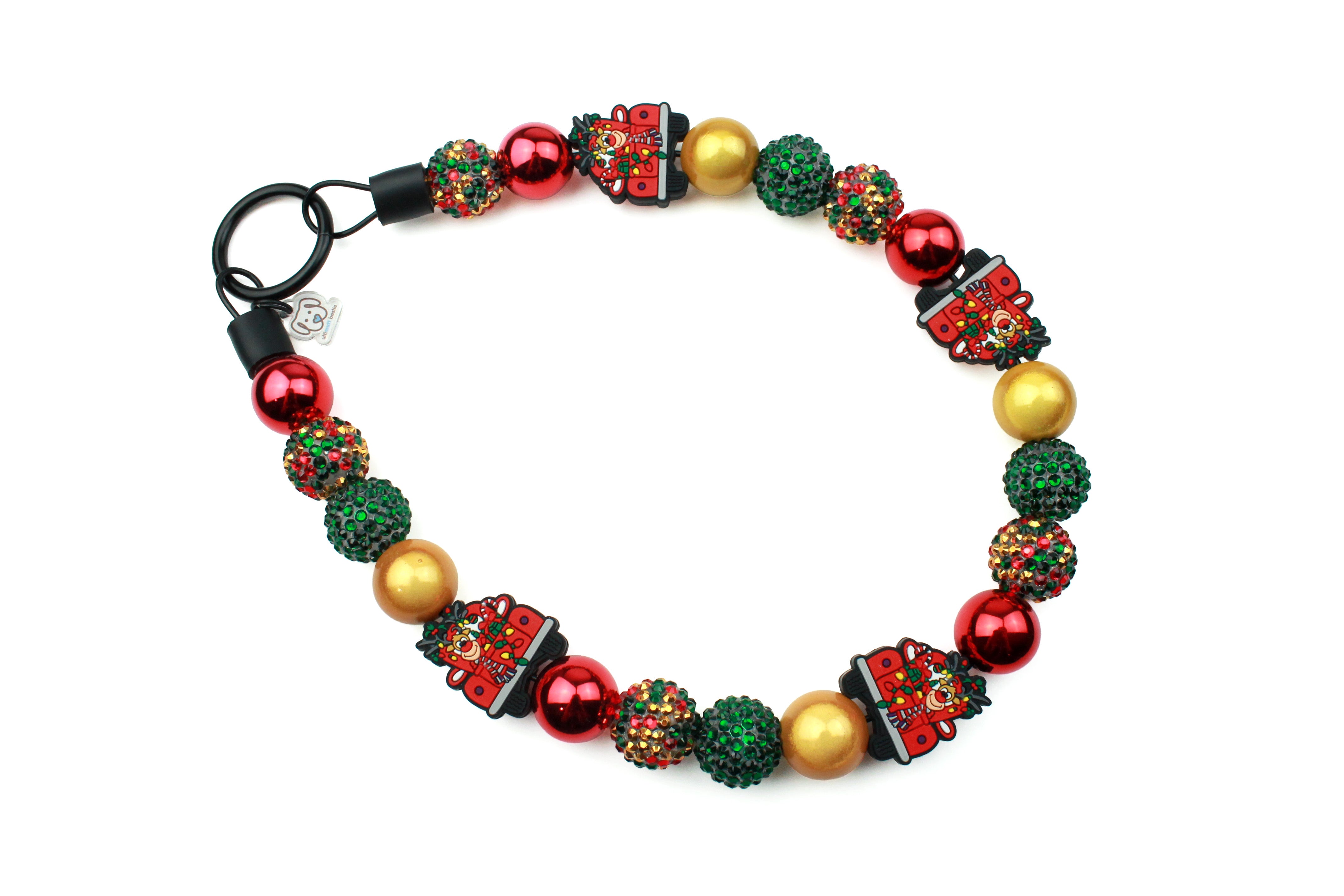 Jingle All the Way Bead Dog Collar