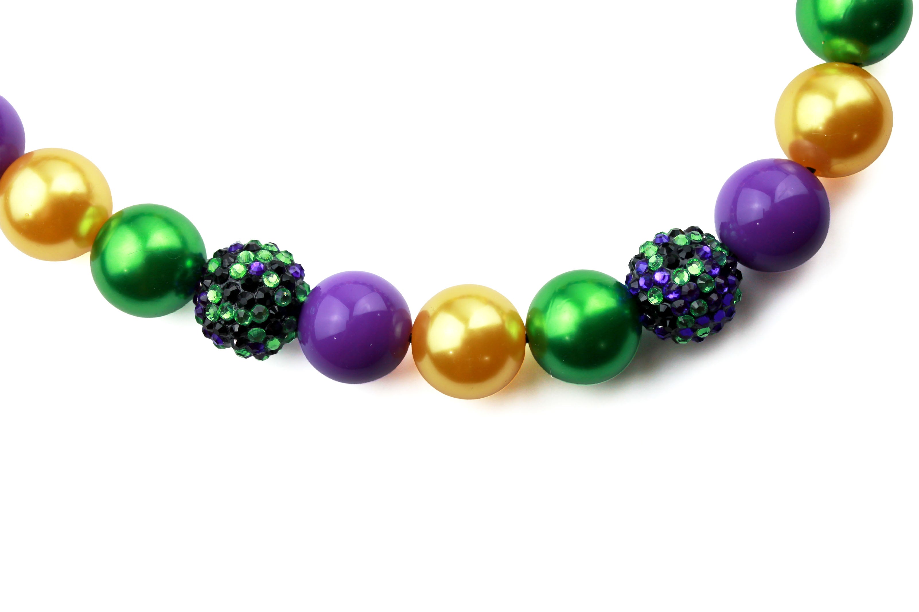 Mardi Paws Bead Dog Collar