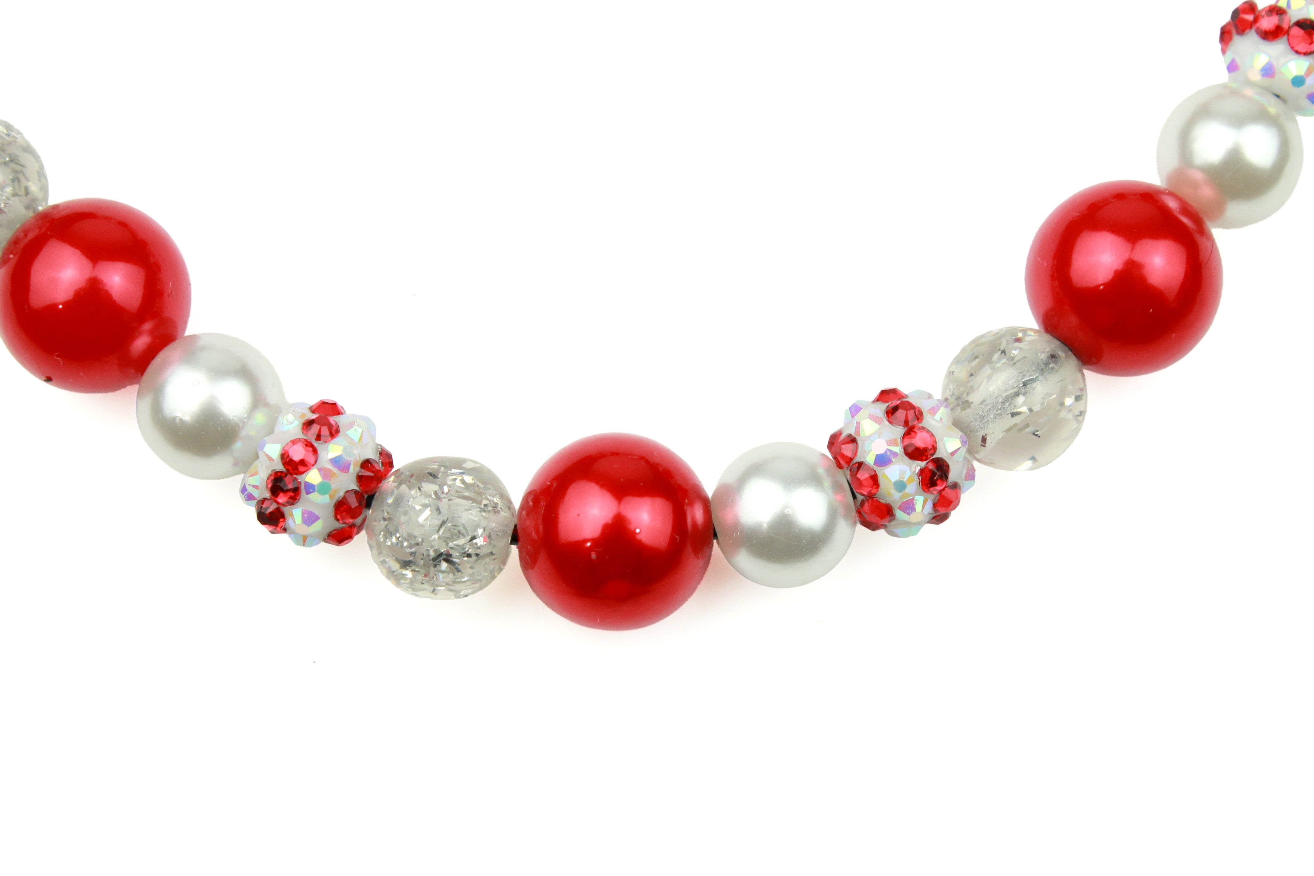 Mini Candy Cane Lane Dog Bead Collar