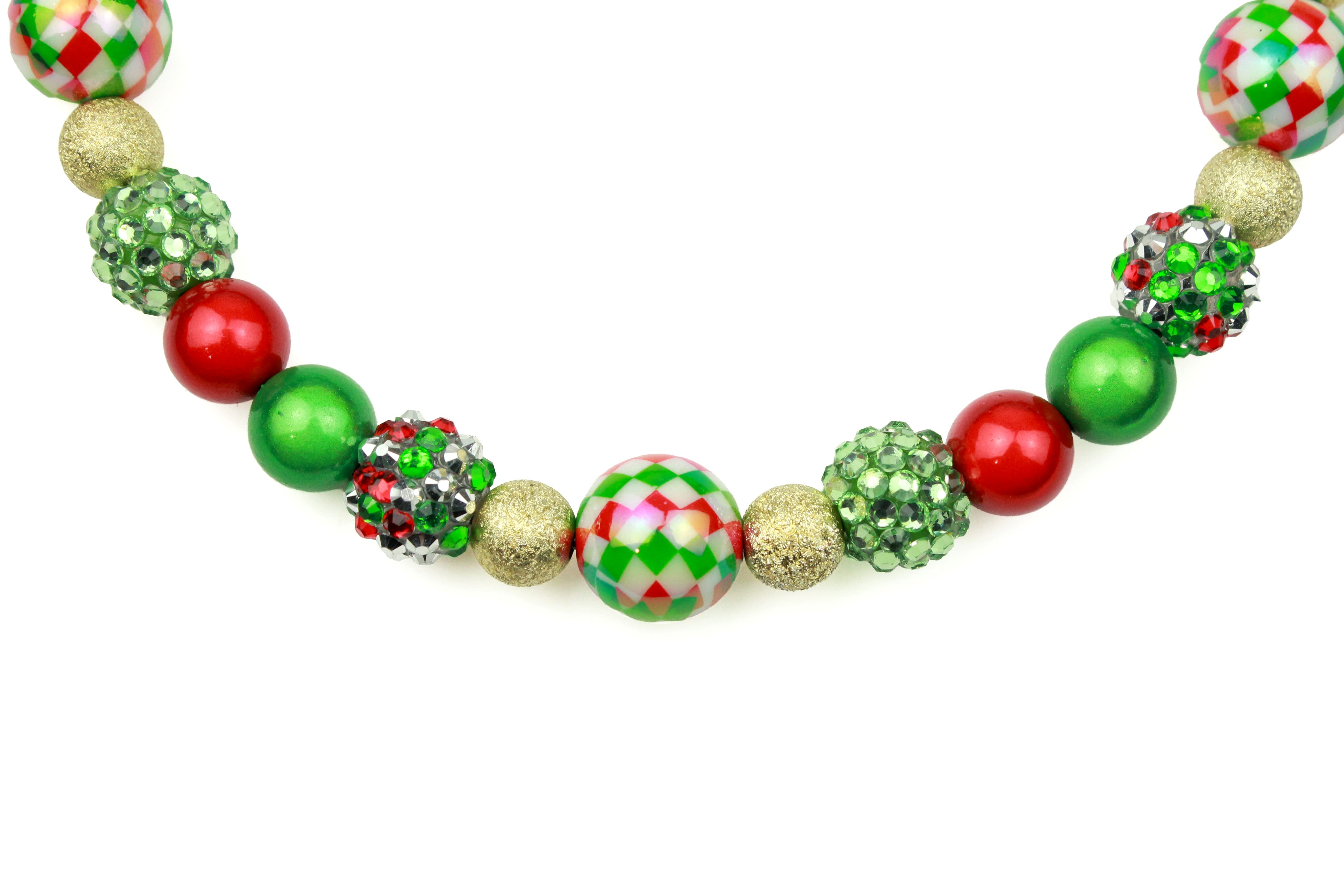 Mini Christmas Confetti Dog Bead Collar
