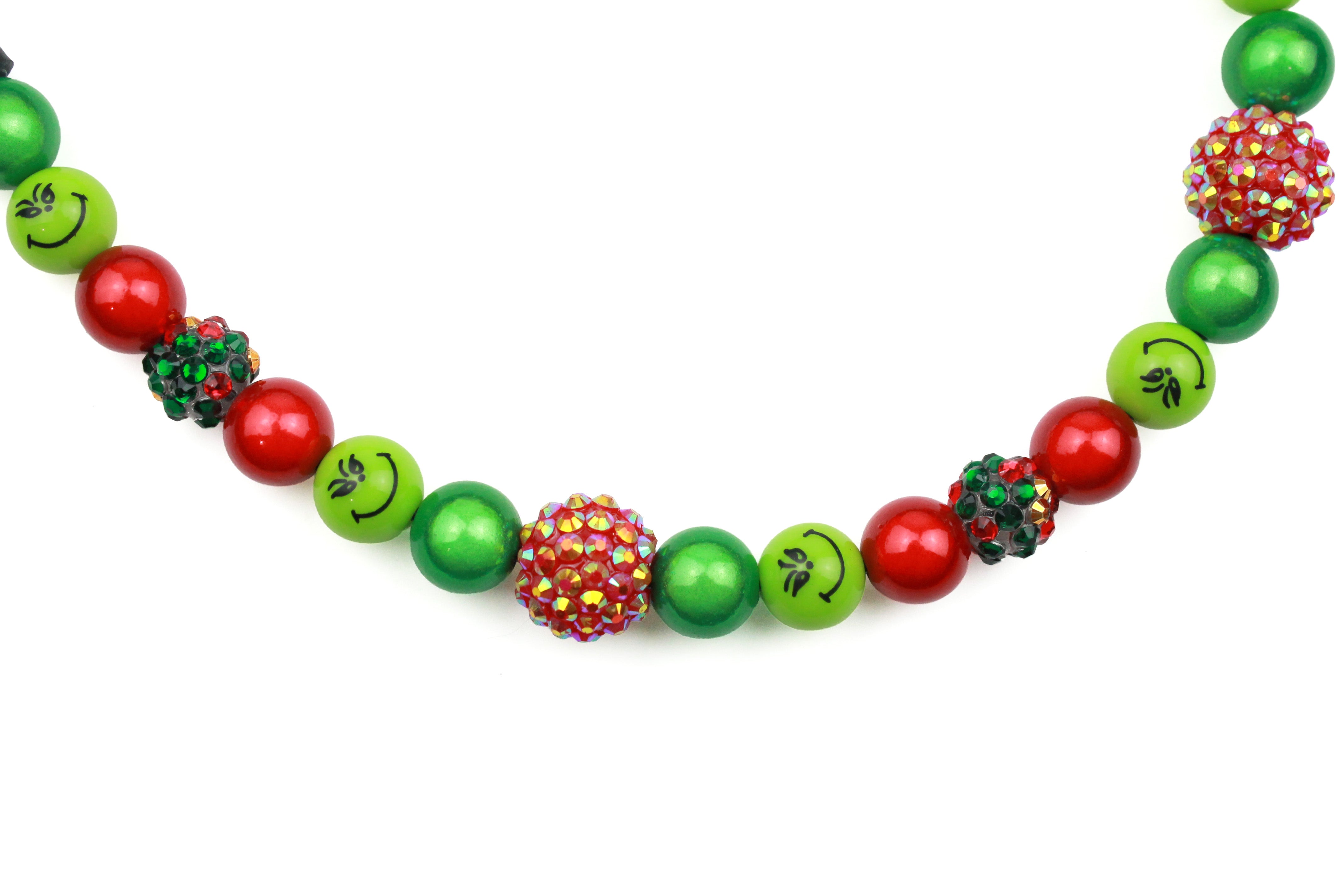 Mini Feeling Grinchy Dog Bead Collar