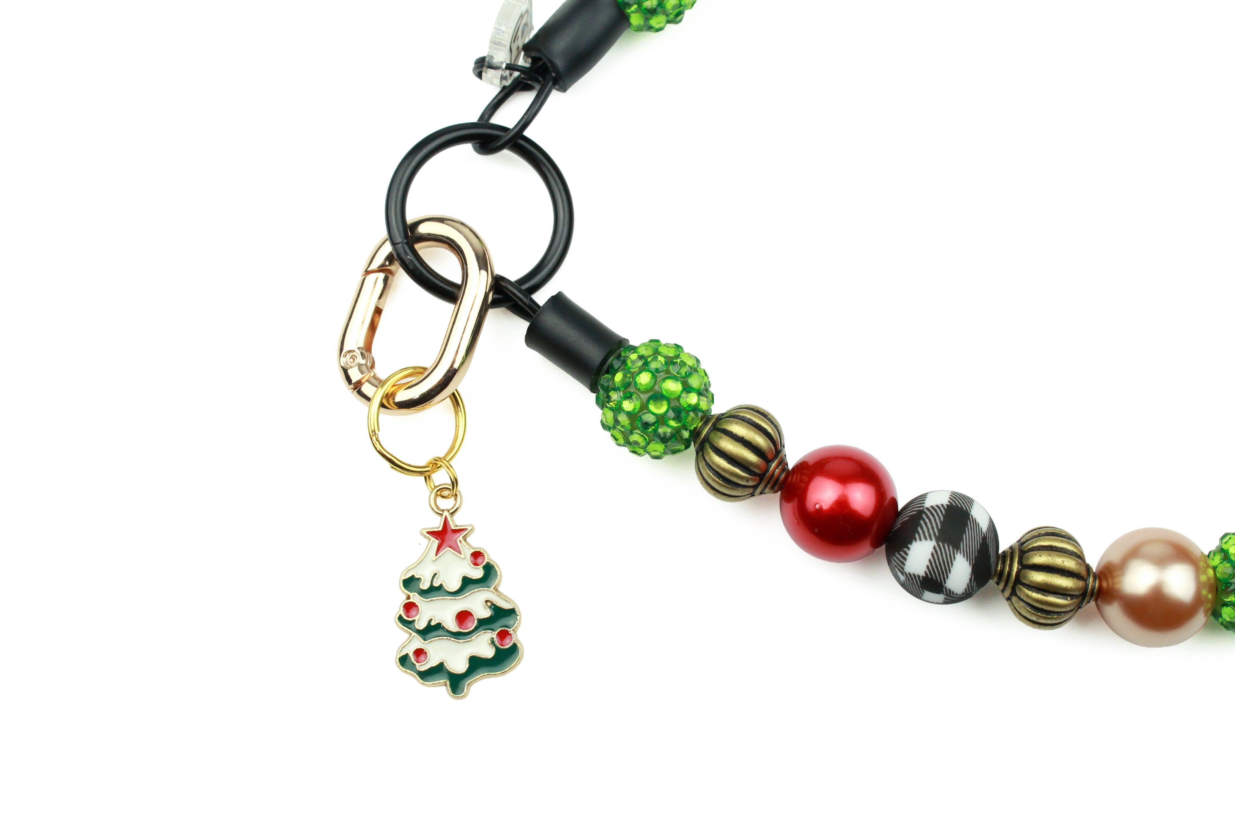 Snowy Christmas Tree Collar Charm