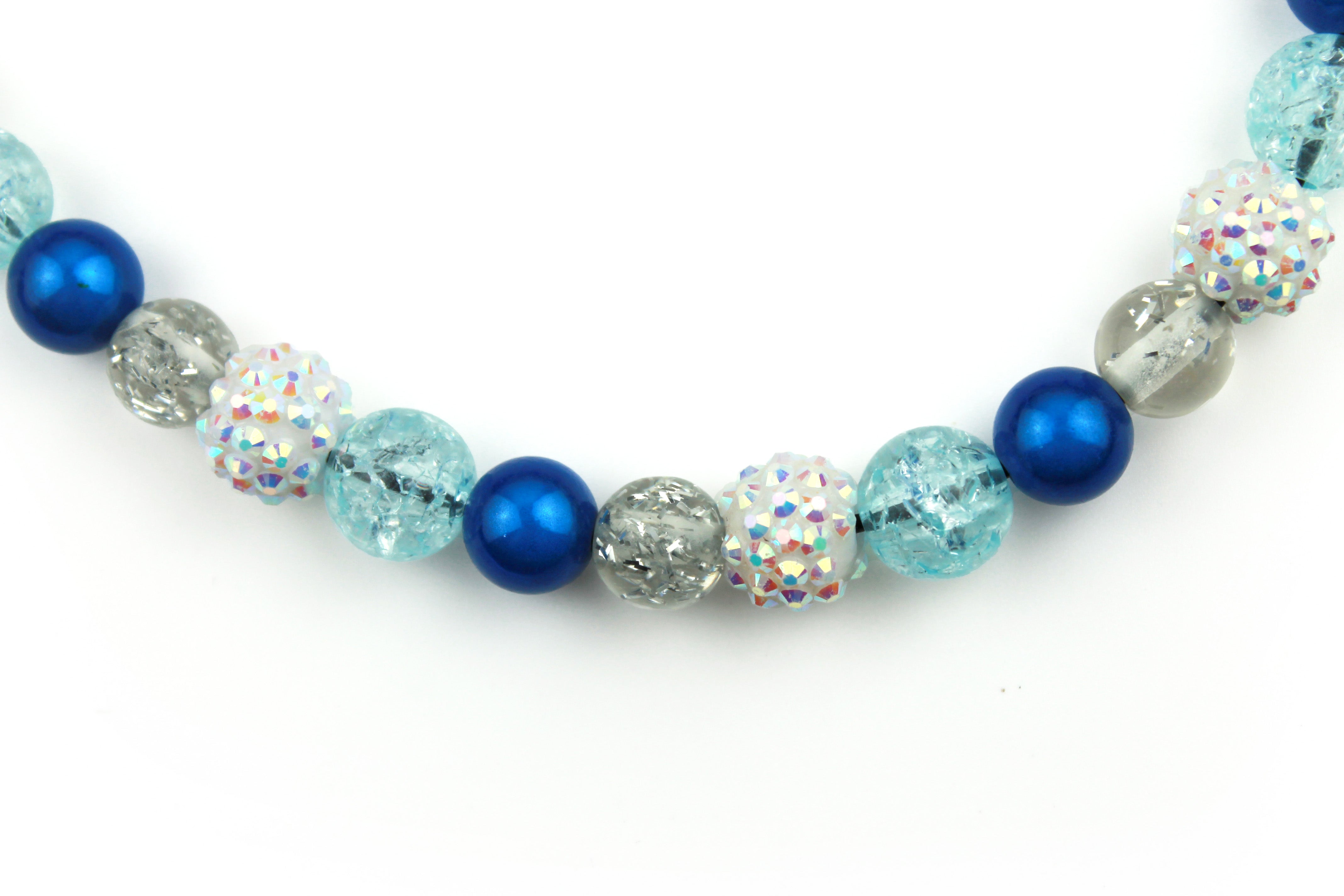 Mini Snowflake Wishes Dog Bead Collar