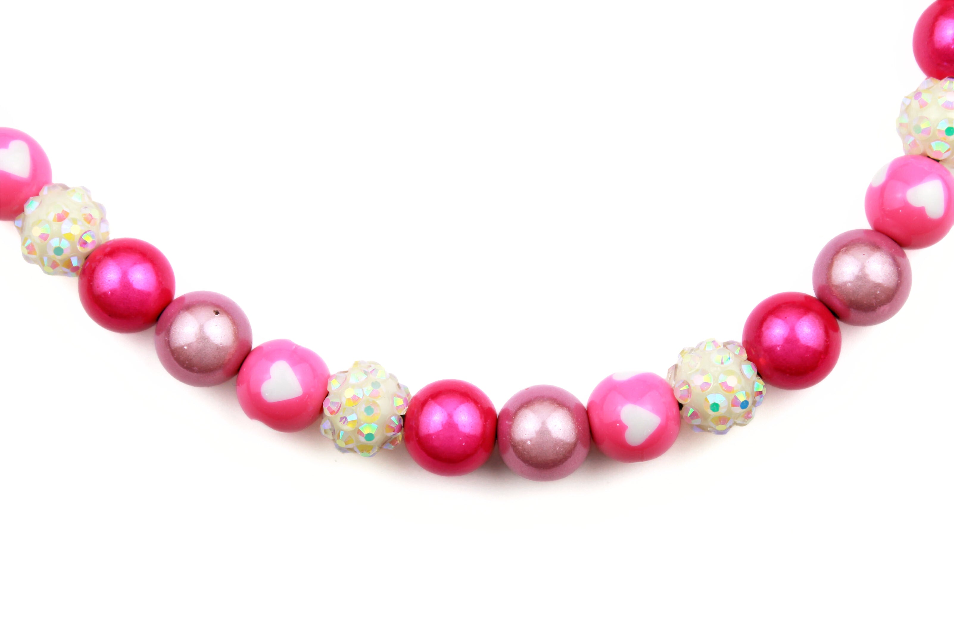 Mini Velvet Heart Dog Bead Collar