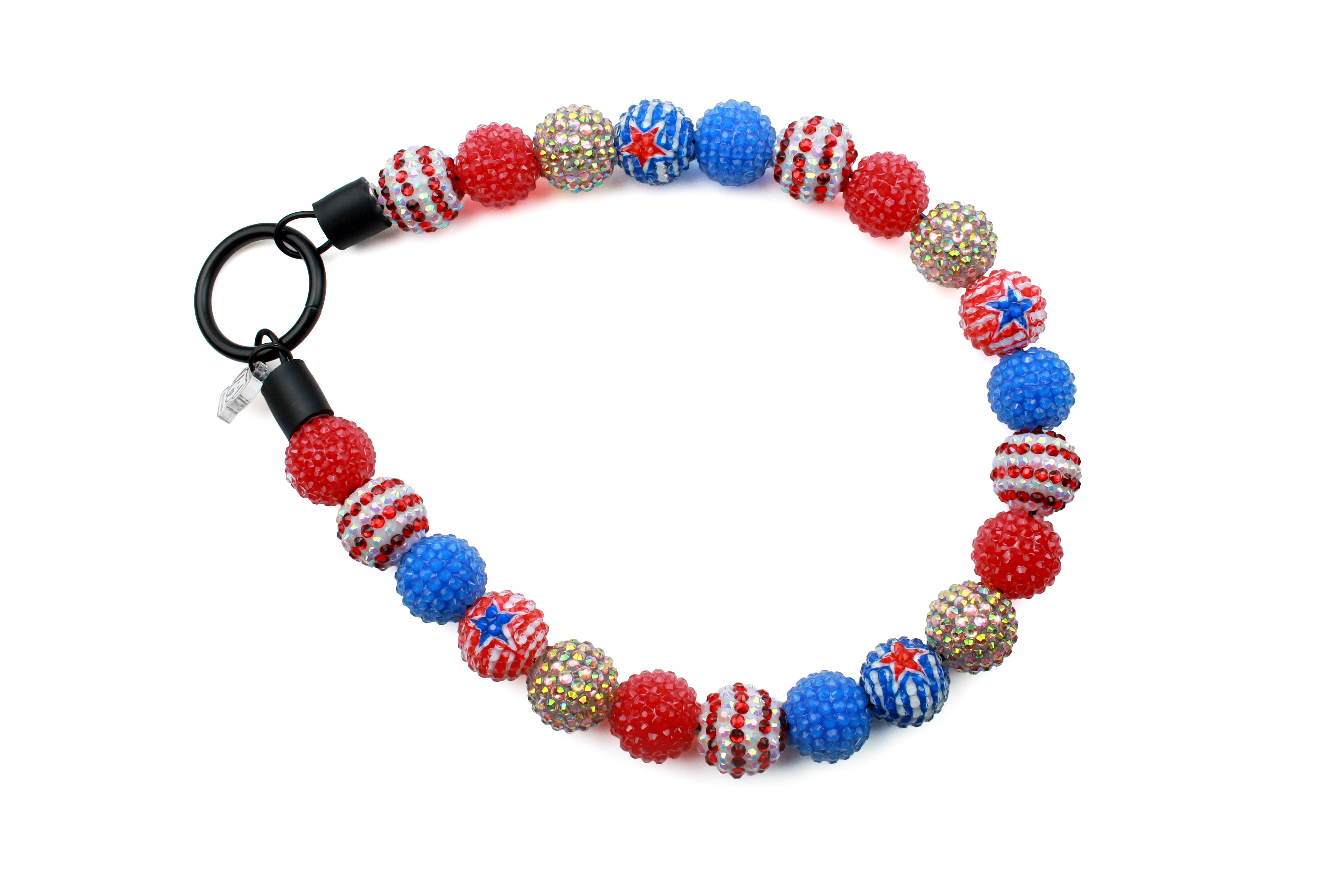 Party Like It's 1776 Bead Dog Collar