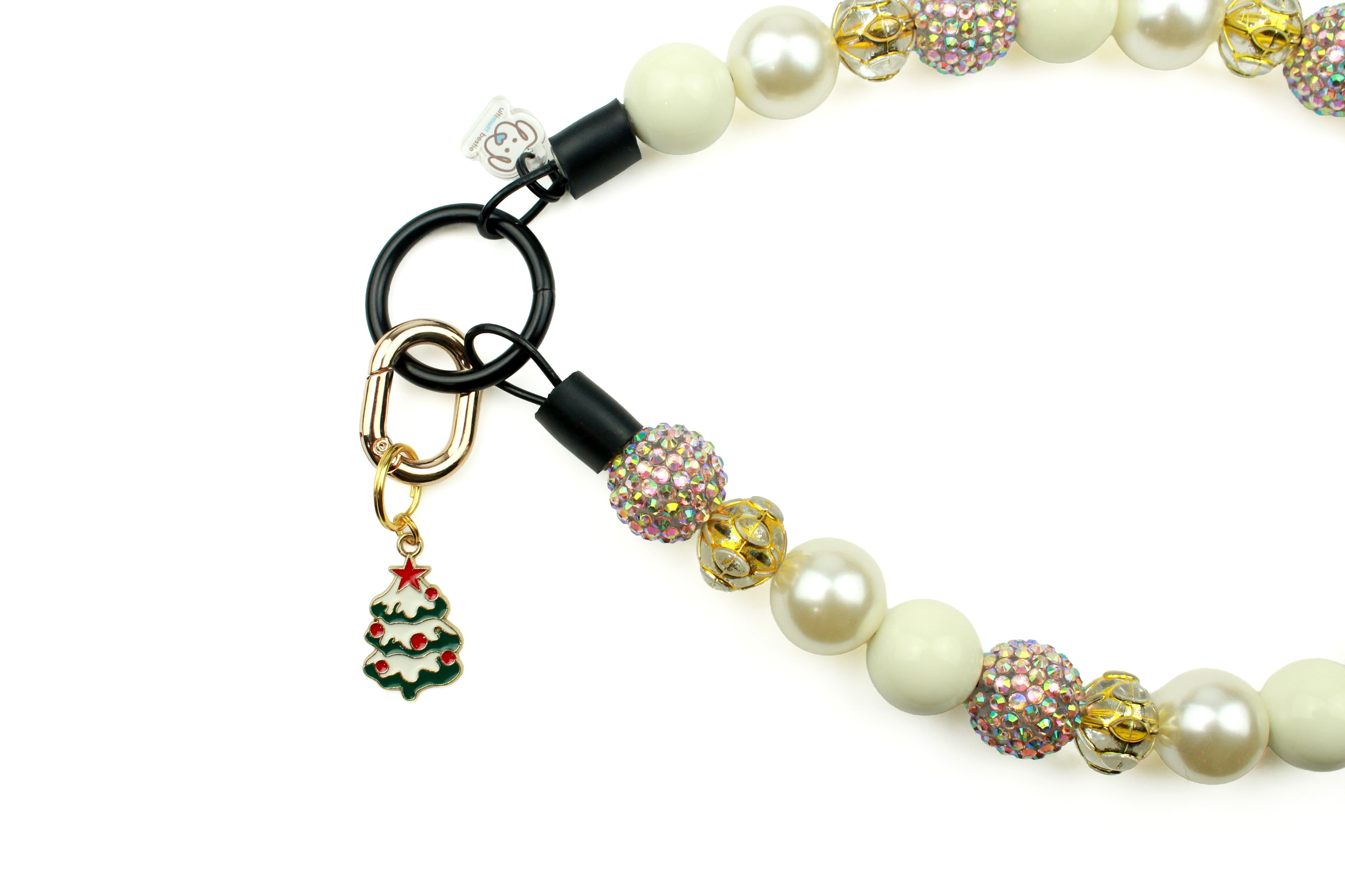 Snowy Christmas Tree Collar Charm