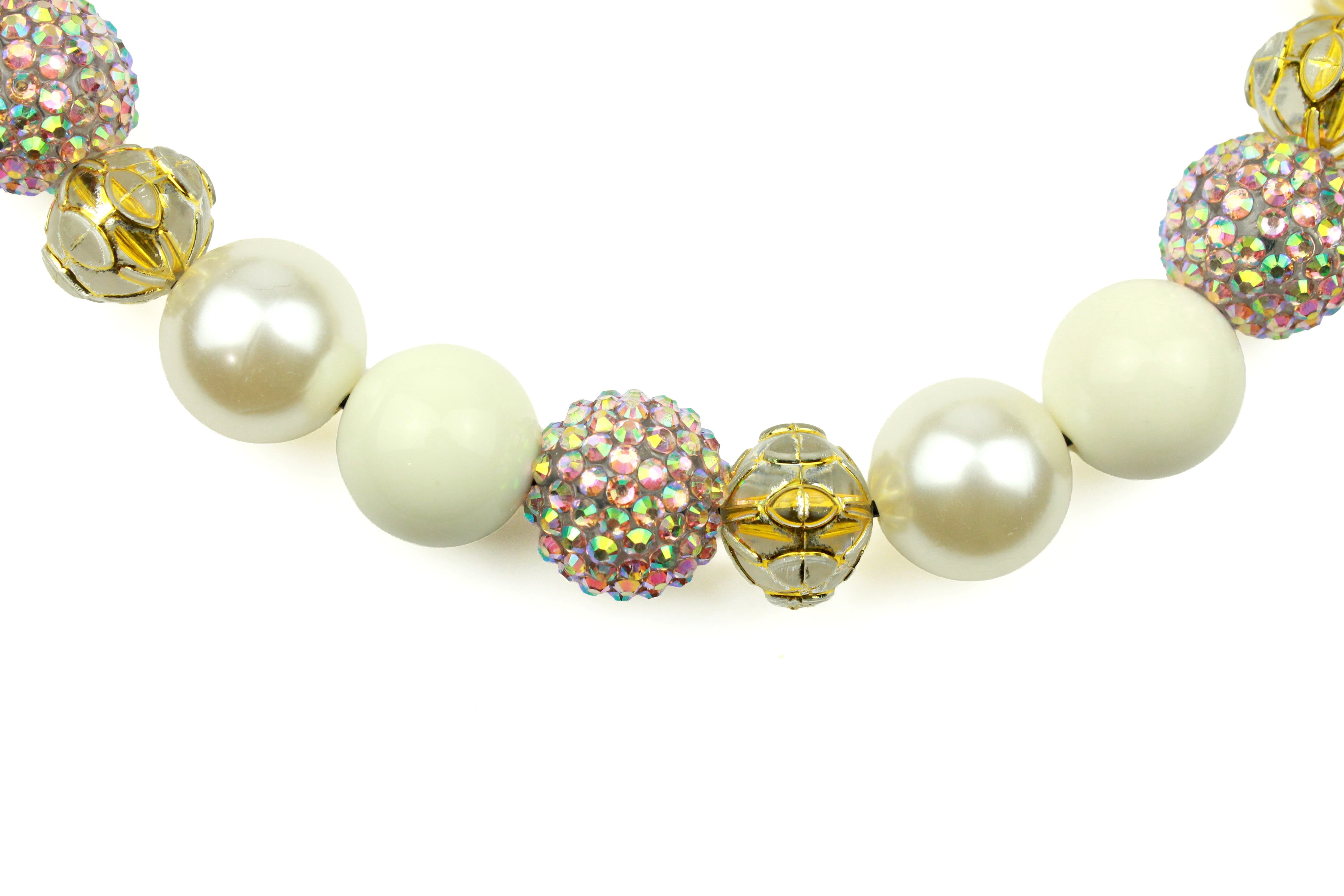 Pearly Christmas Bead Dog Collar