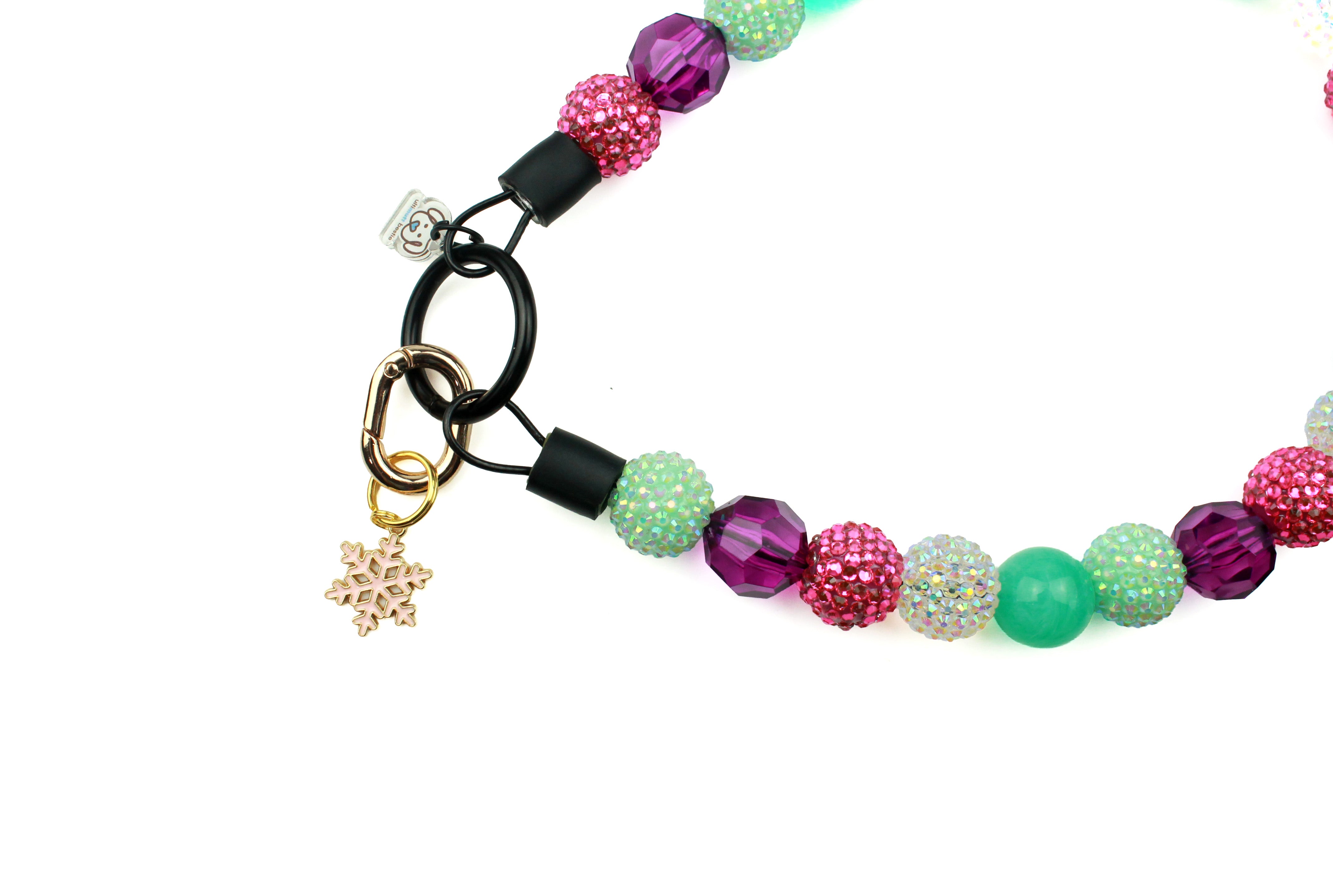 Pretty in Peppermint Bead Dog Collar
