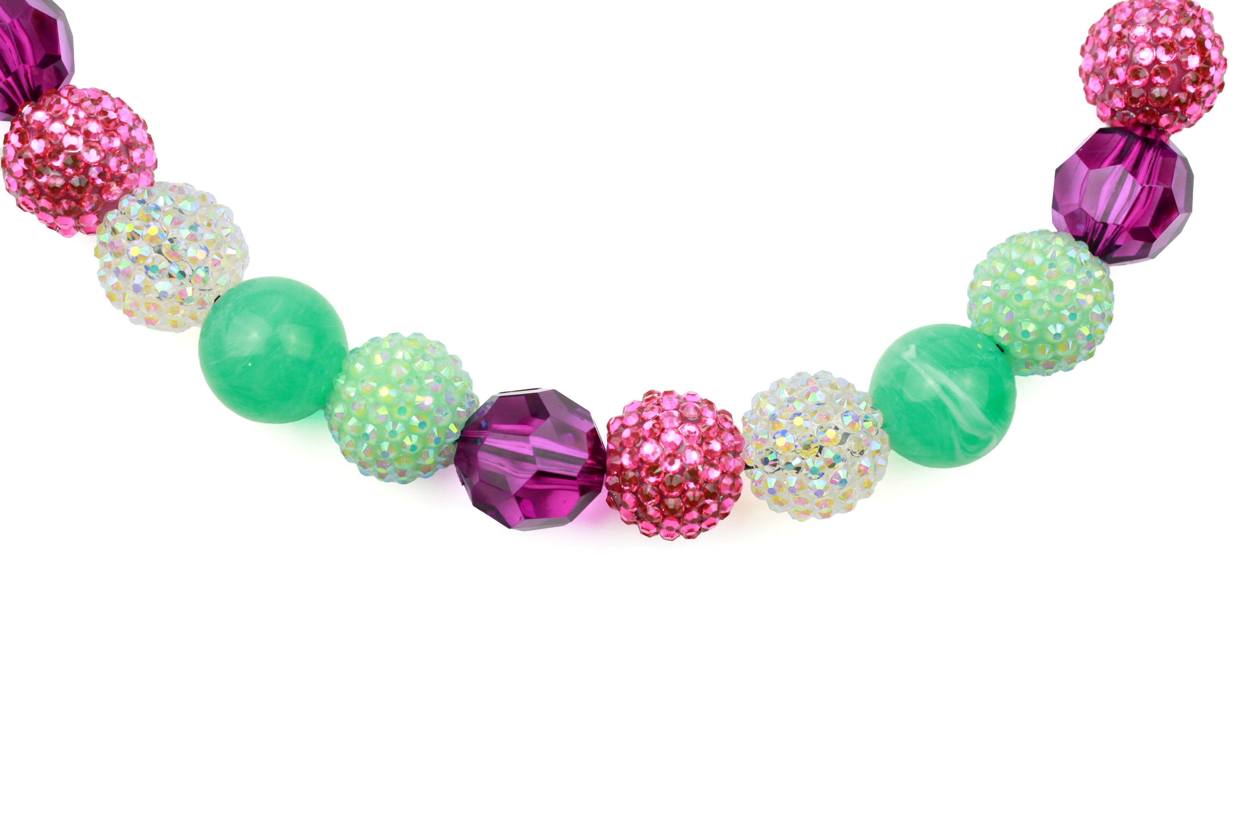 Pretty in Peppermint Bead Dog Collar