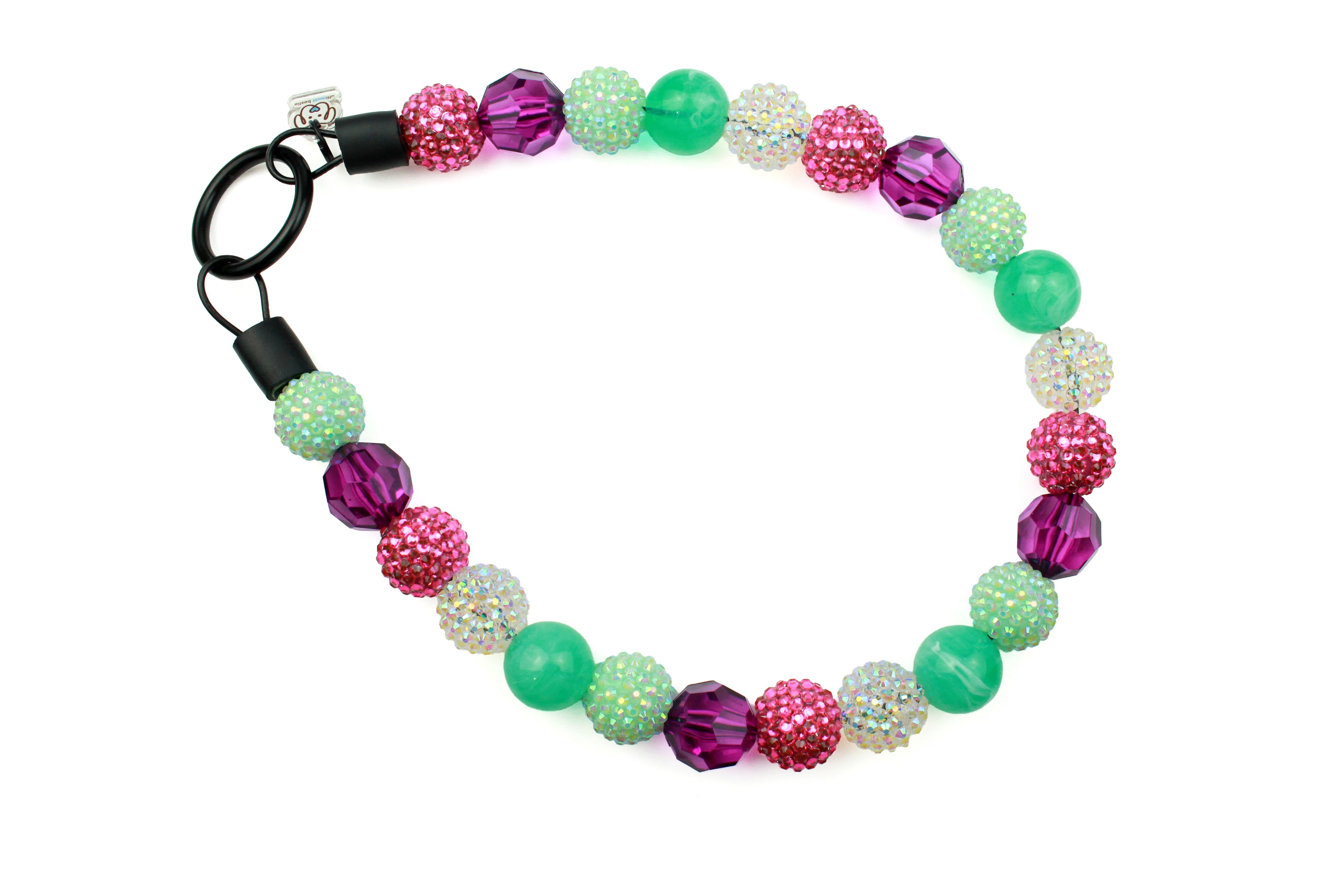 Pretty in Peppermint Bead Dog Collar
