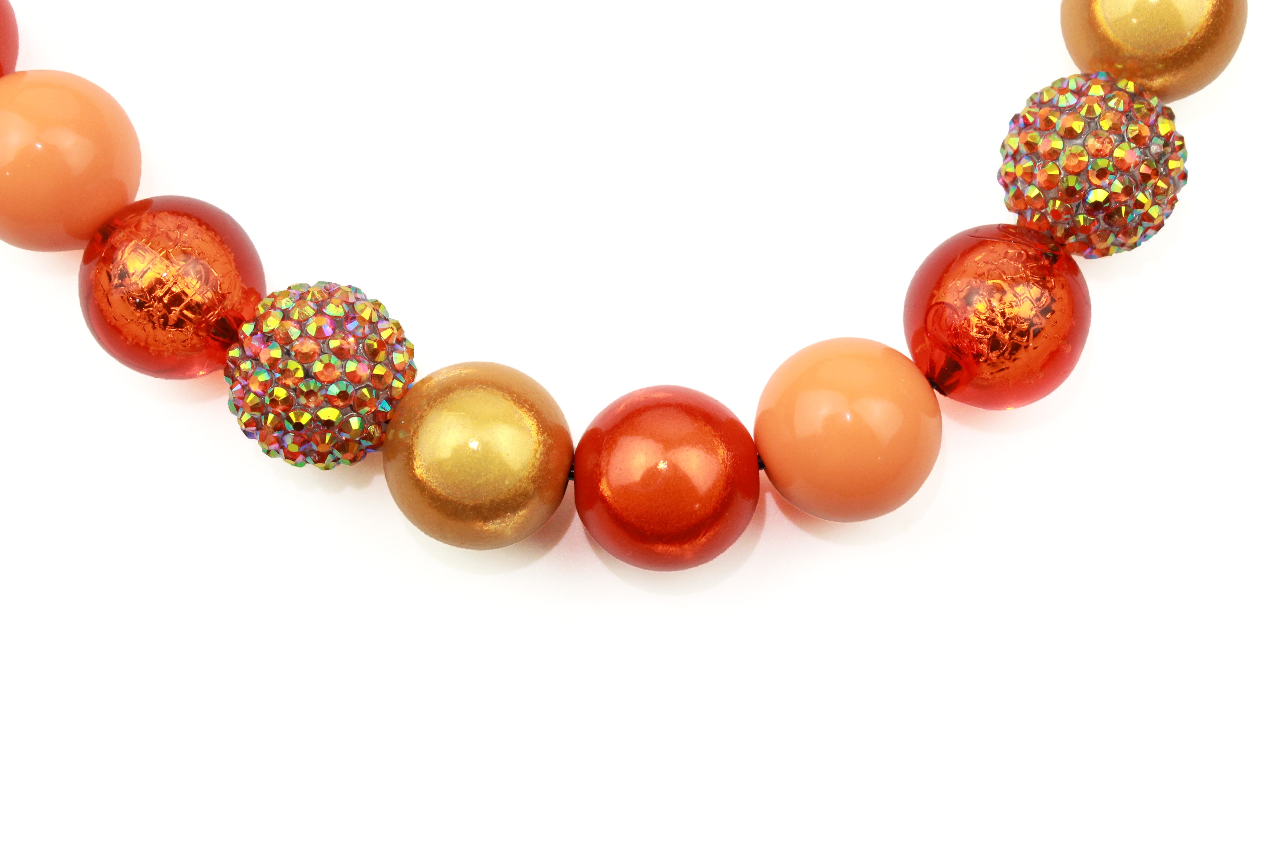 Pumpkin Spice Bead Dog Collar