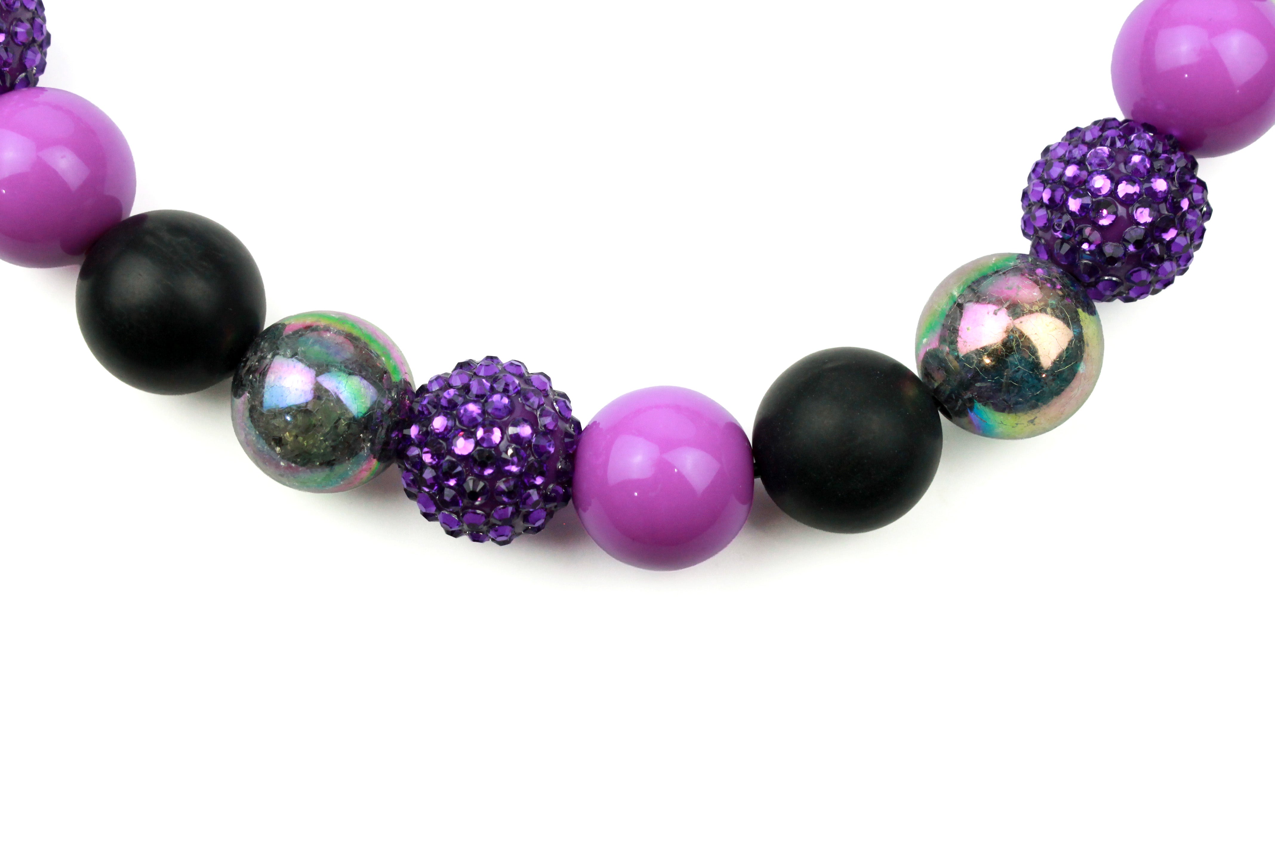 Raven Moon Bead Dog Collar